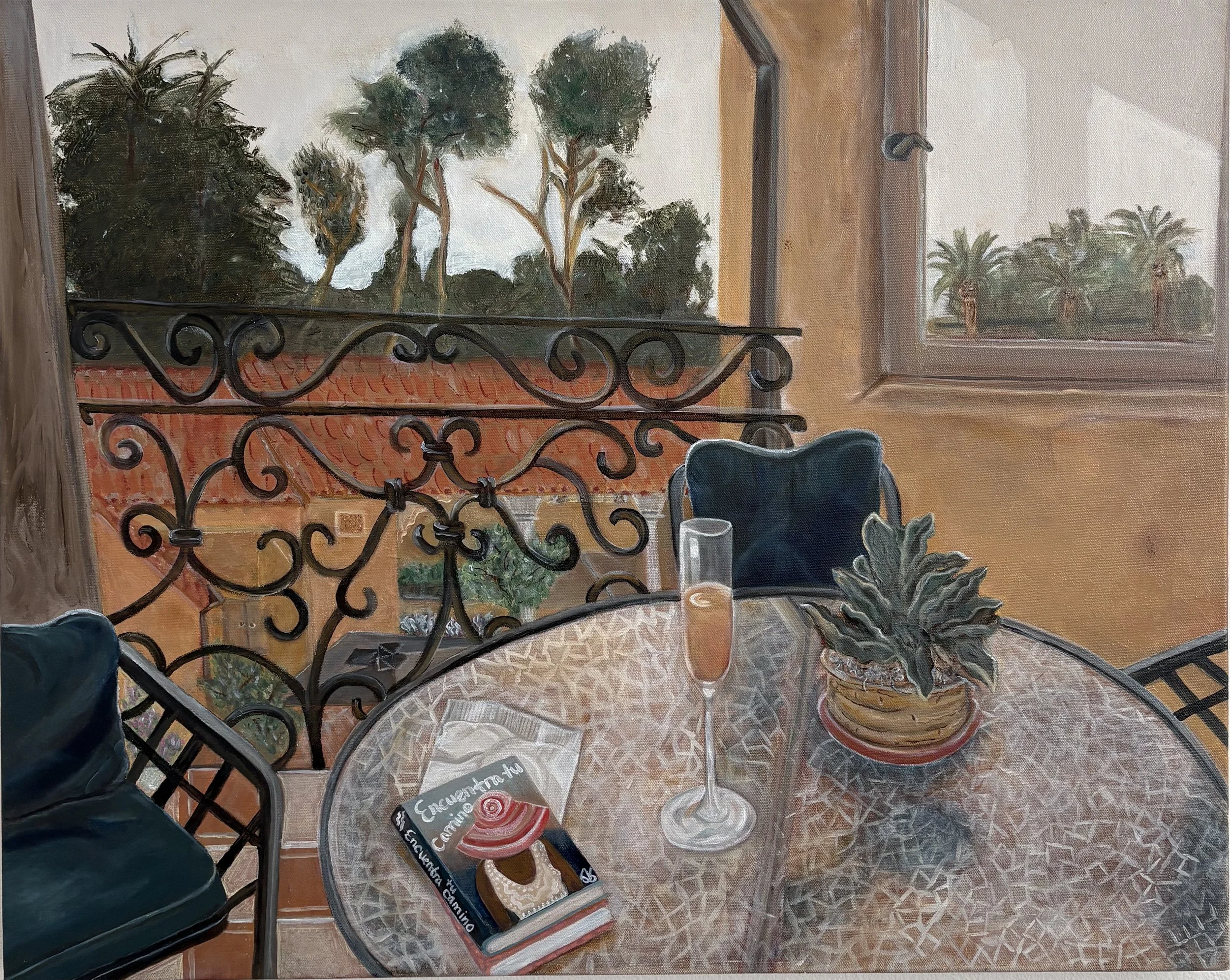 Sunday stillness for one, Oil on Canvas, 30 x 20 in., 2026