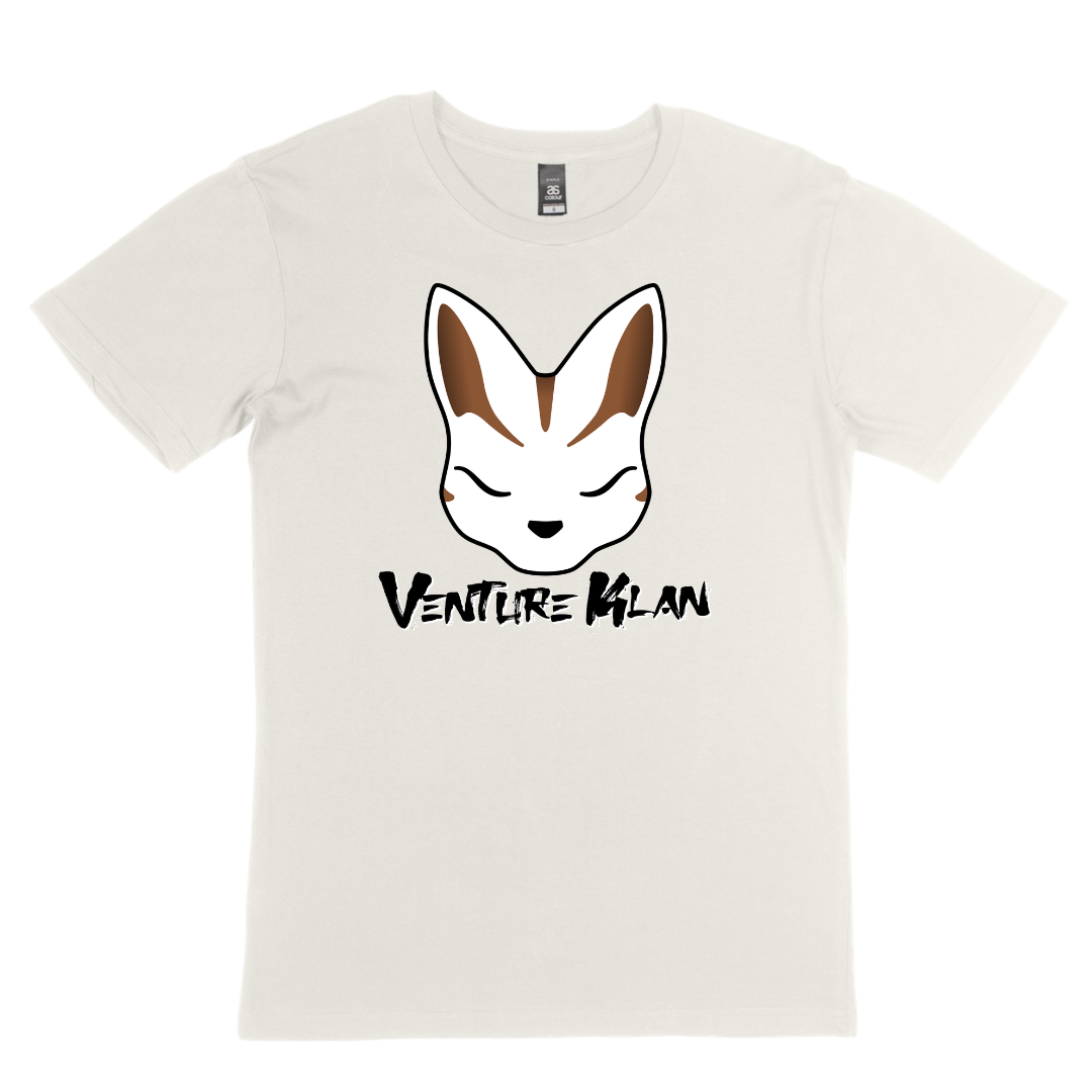 Brown Fox Head White Text Tee - Camel (2).png