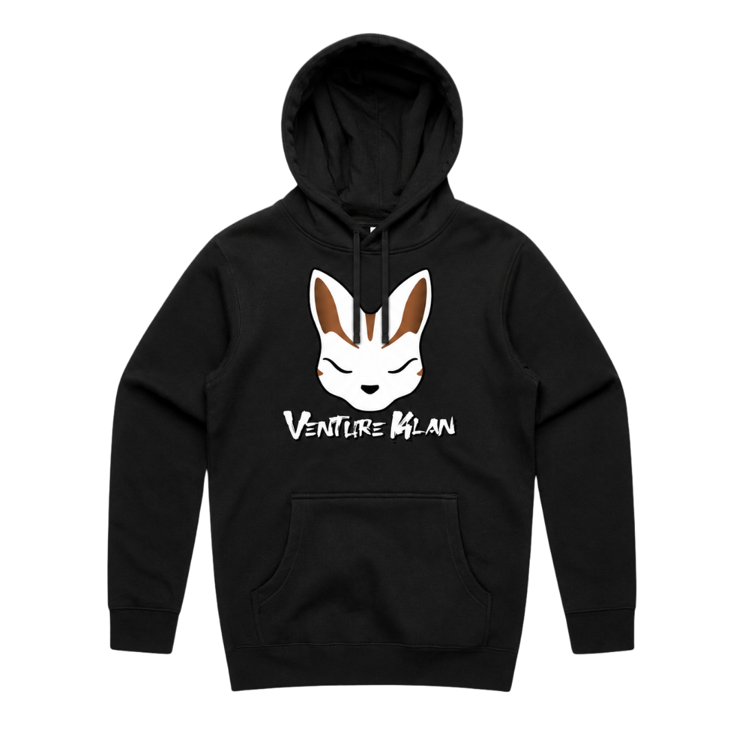 Brown Fox Head Hoodie - Black.png