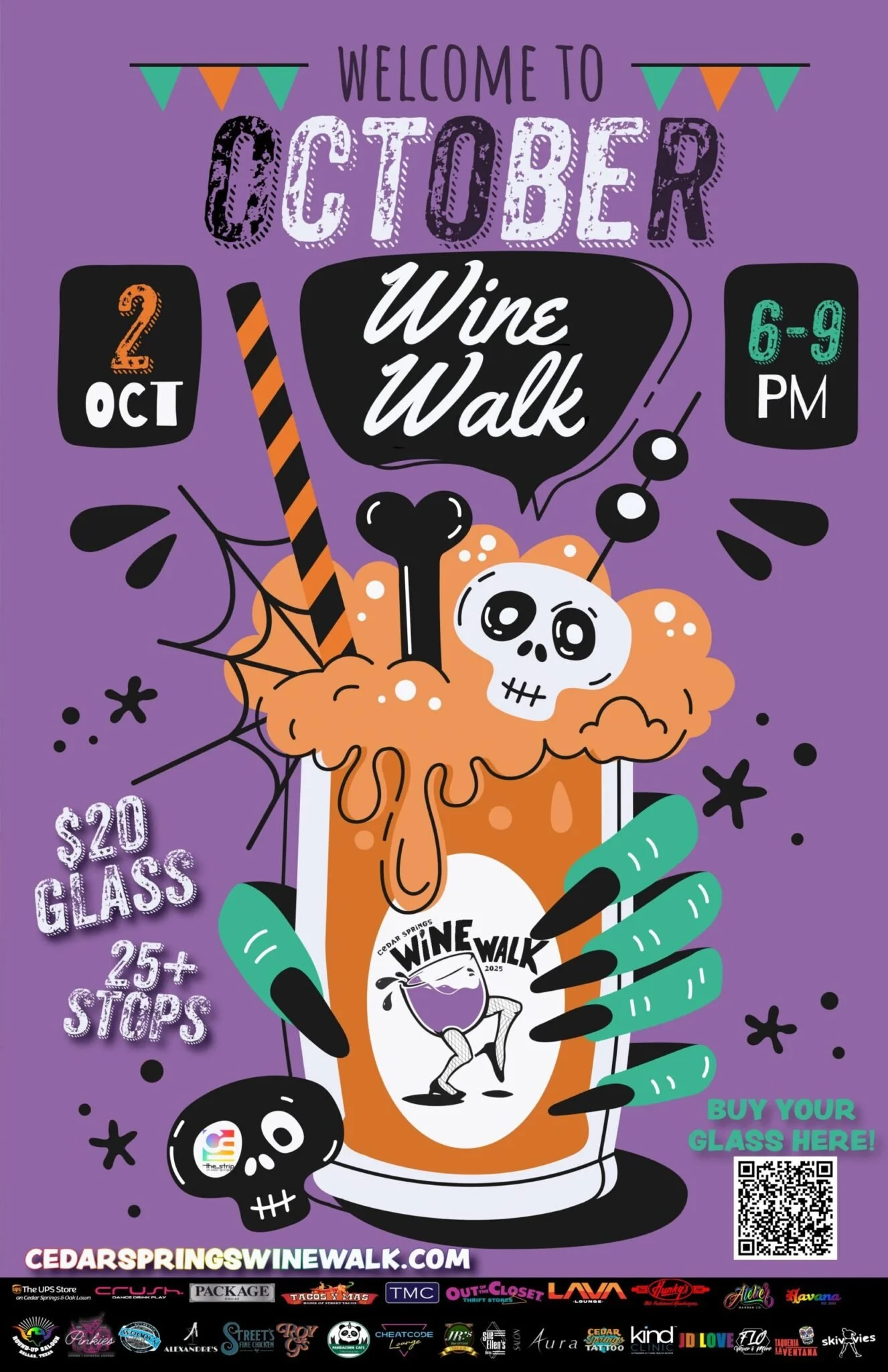 OCTOBER CCCC Wine Walk on Cedar Springs