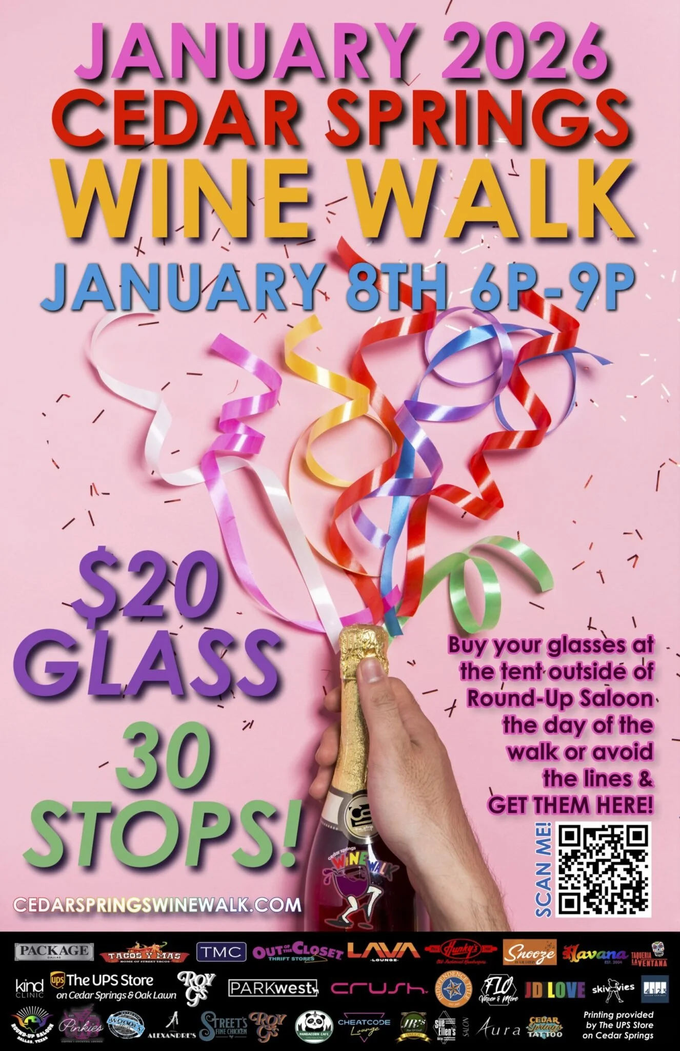 Wine Walk on Cedar Springs 