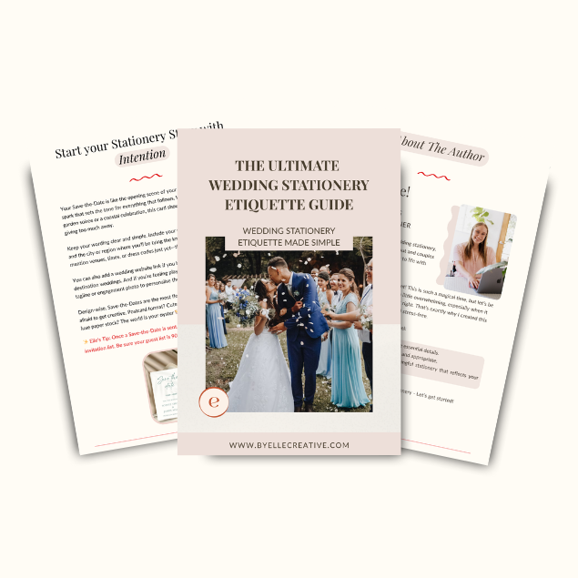 WEDDING STATIONERY ETIQUETTE EBOOK