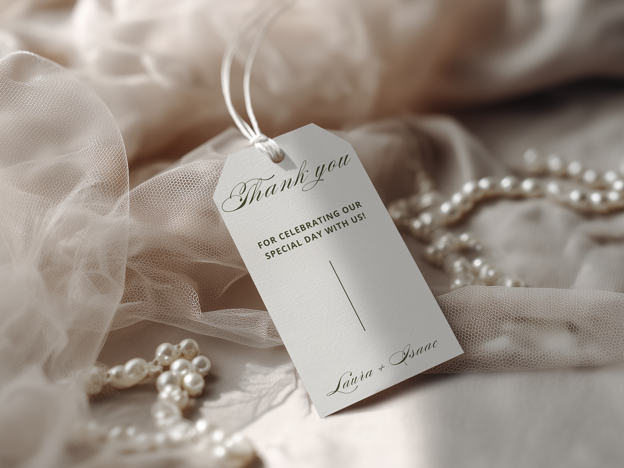 Editable Wedding Thank You Tag Template | Printable Gift Tags | Magnolia Collection