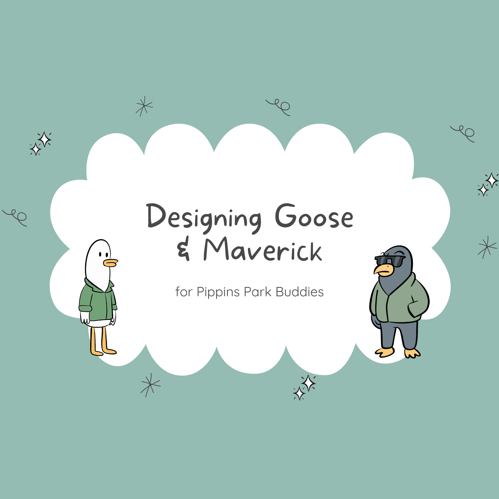Designing Maverick & Goose – Pippin’s Park Buddies Take Flight