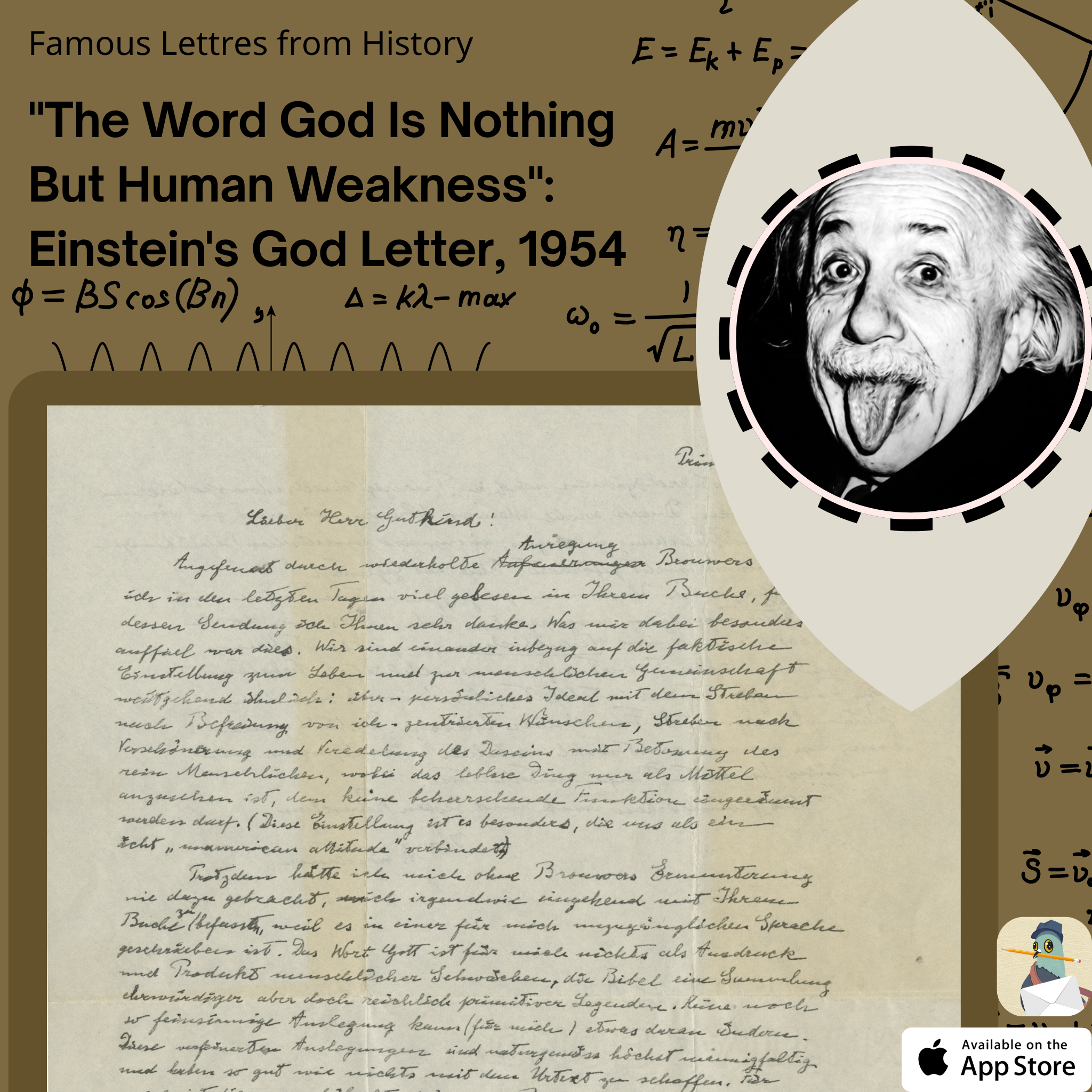 "The Word God Is Nothing But&nbsp;Human Weakness": Einstein's “God Letter”, 1954