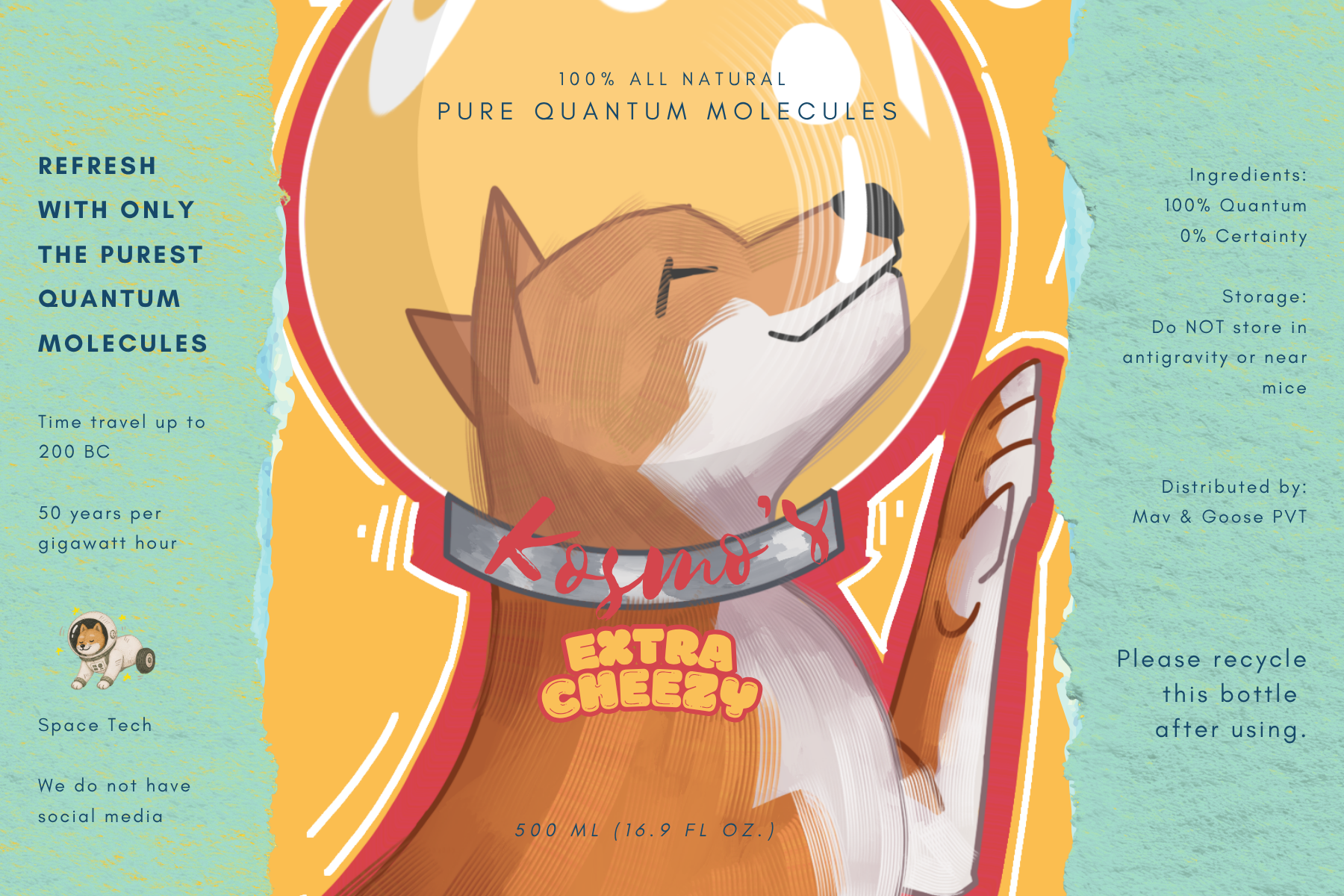 "Quantum molecules taste like hot dogs...