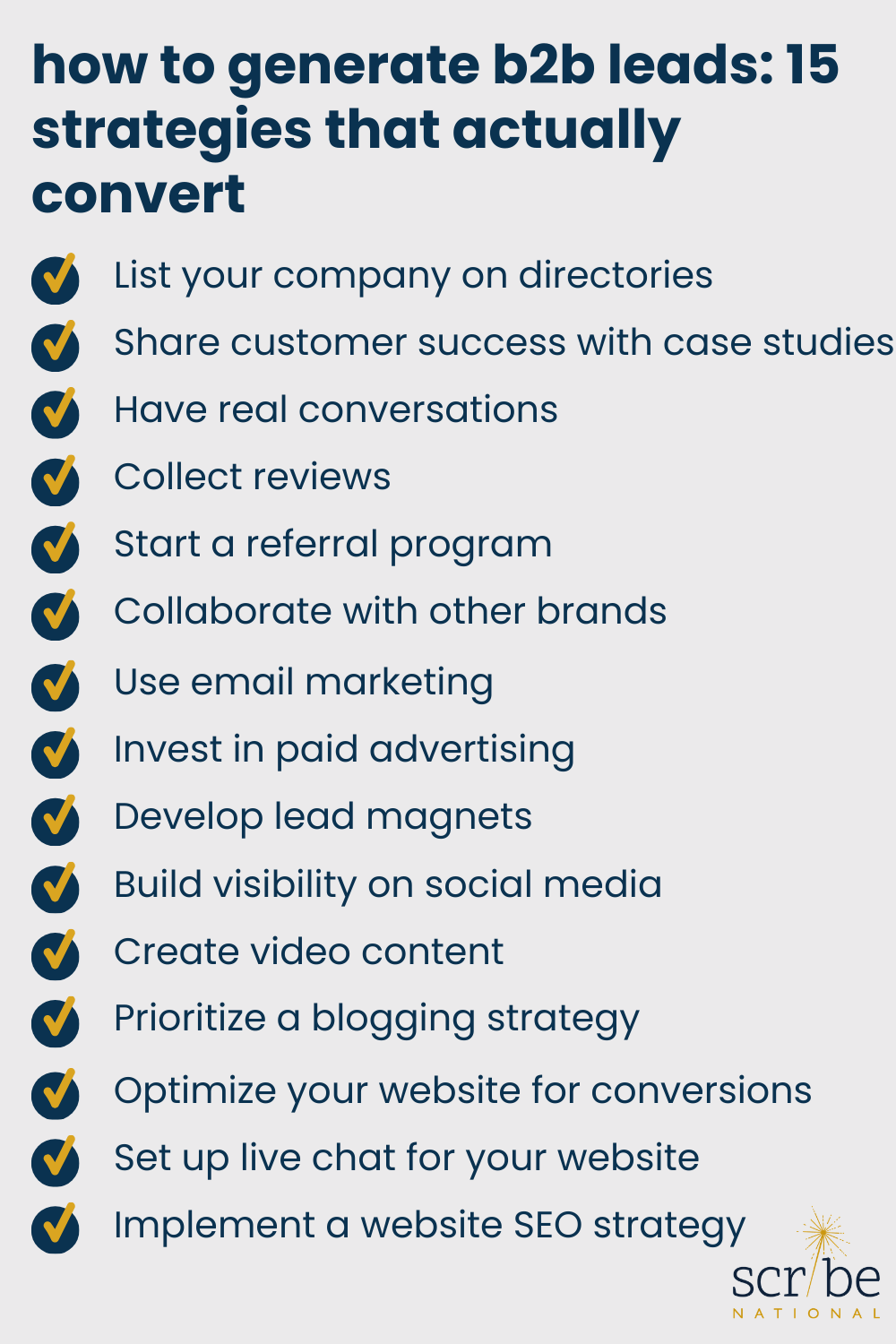 How to generate b2b leads