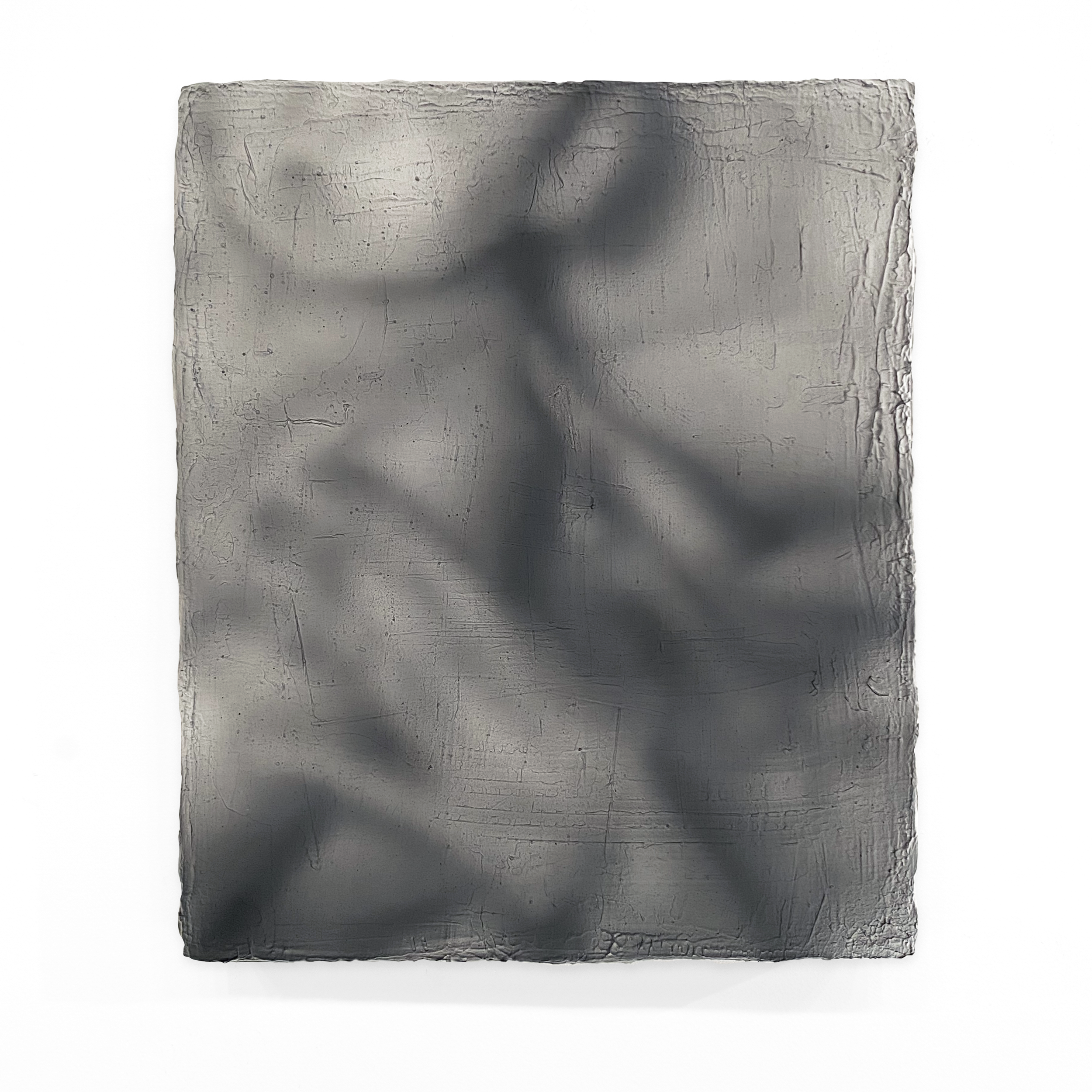 Witness - 2024 - 60 x 50 x 4 cm - Water based airbrush paint, gesso and sand on cotton canvas