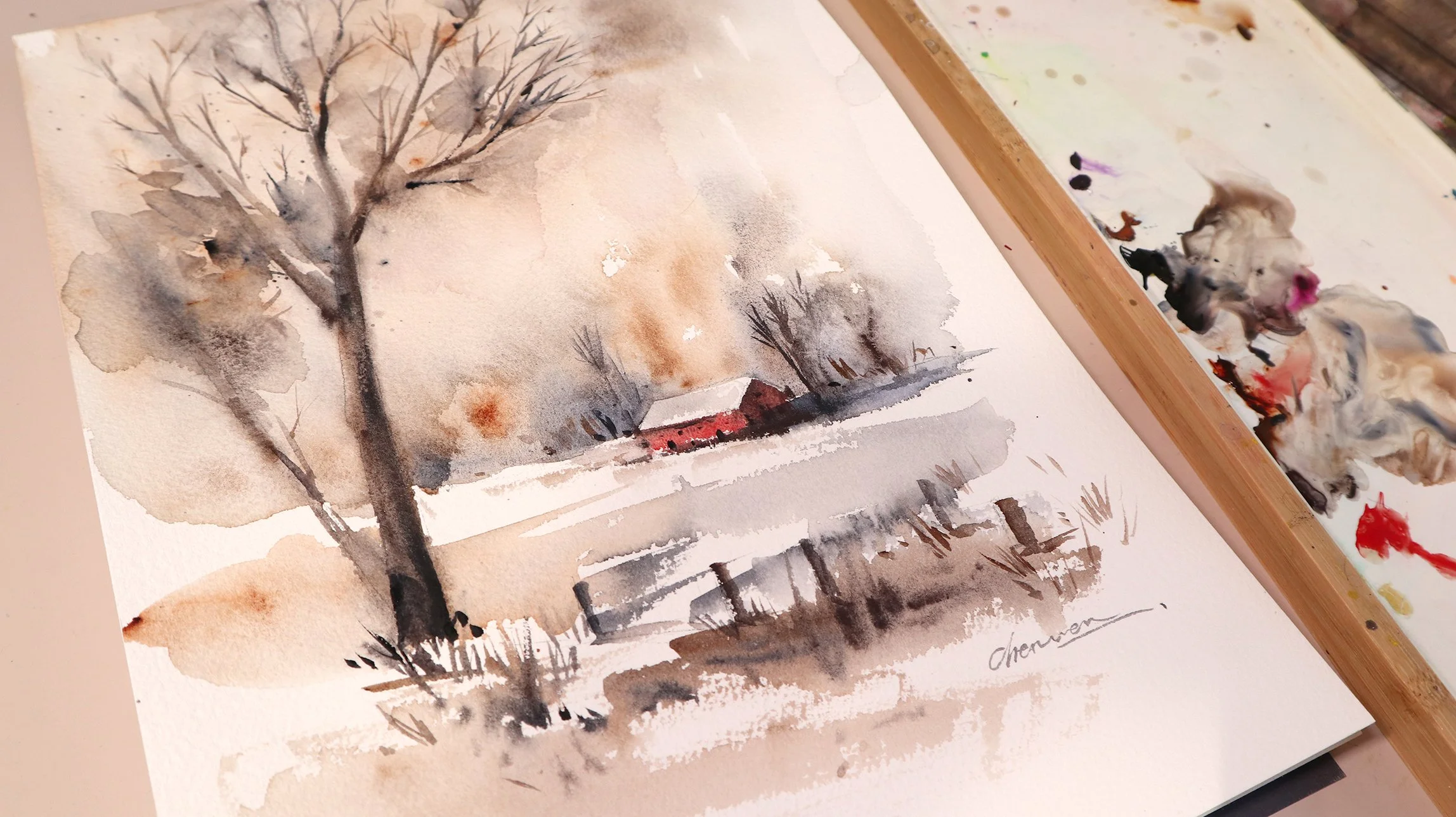 Winter Landscape (Realtime with voiceover)