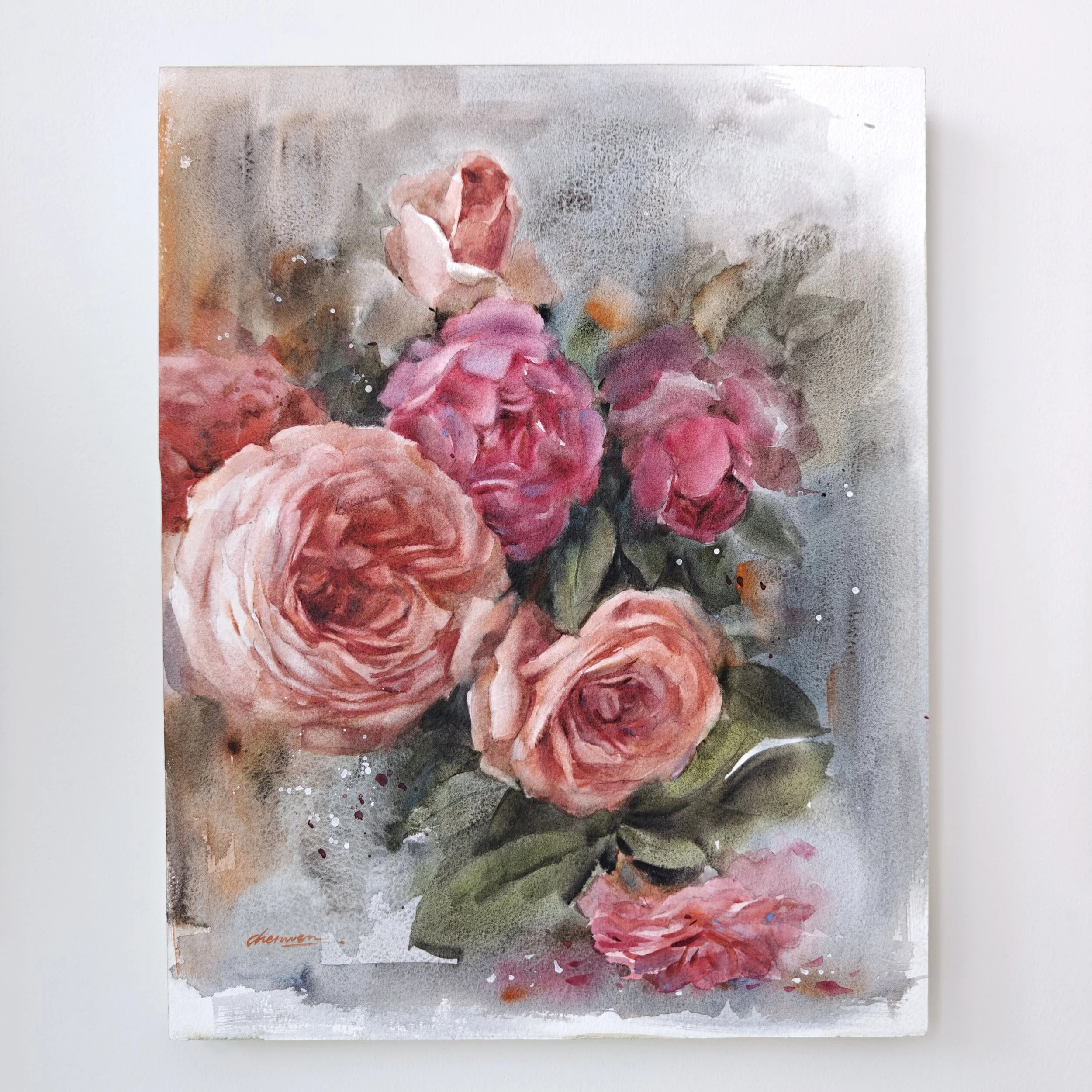 Roses Garden, 11x14 inches
