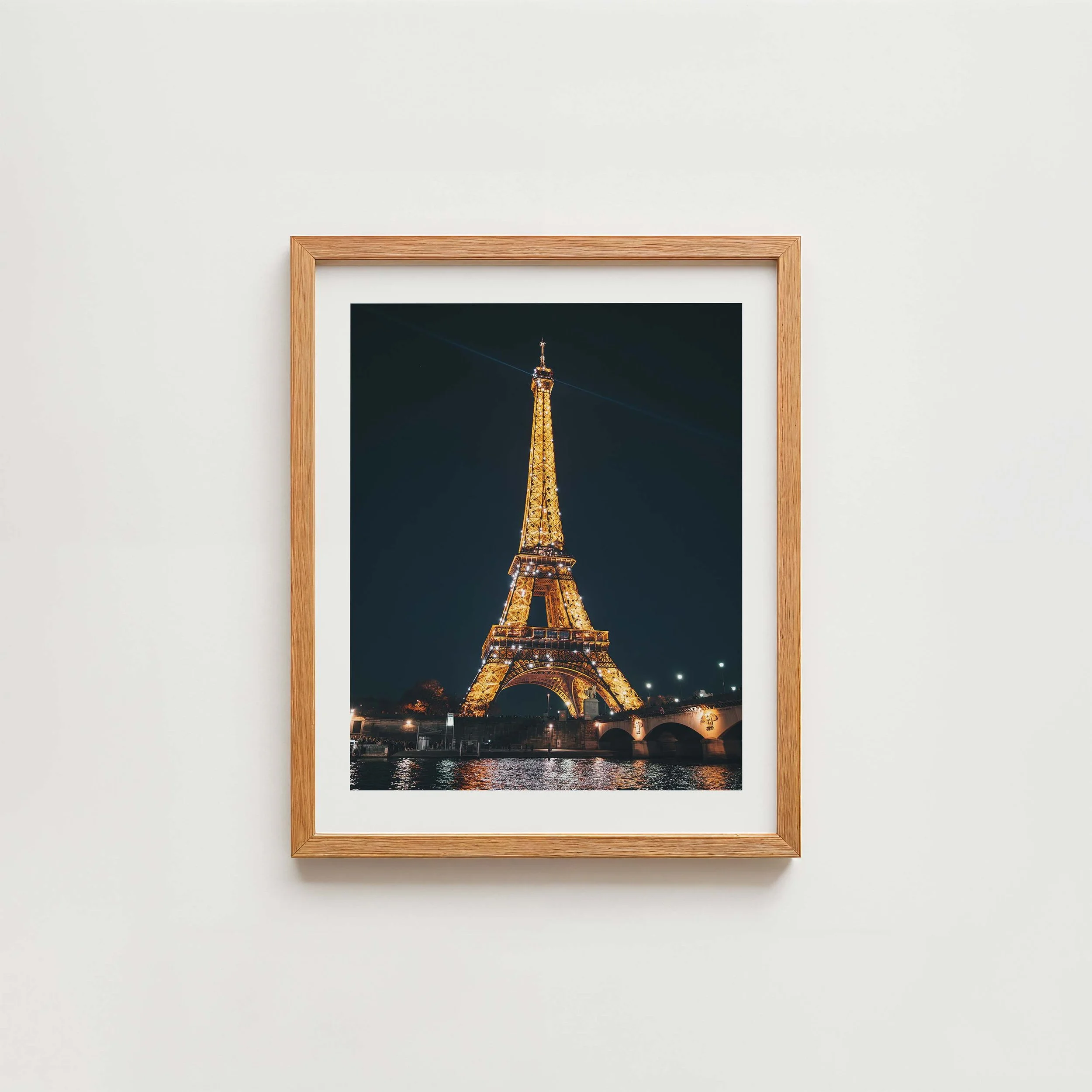 Eiffel Tower Night Frame - Natural.jpg