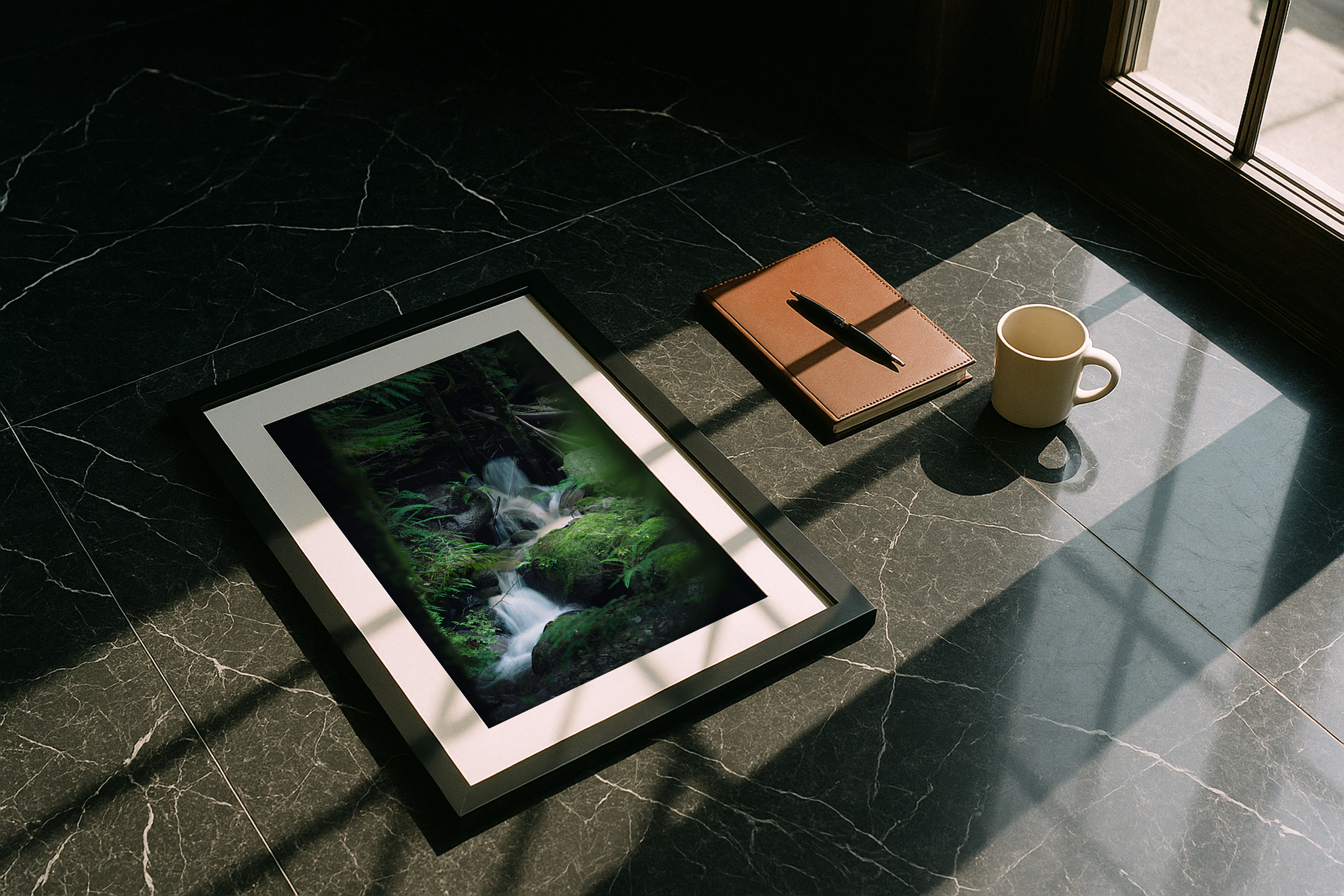 Framed Mockup - Waterfall in Forest.png