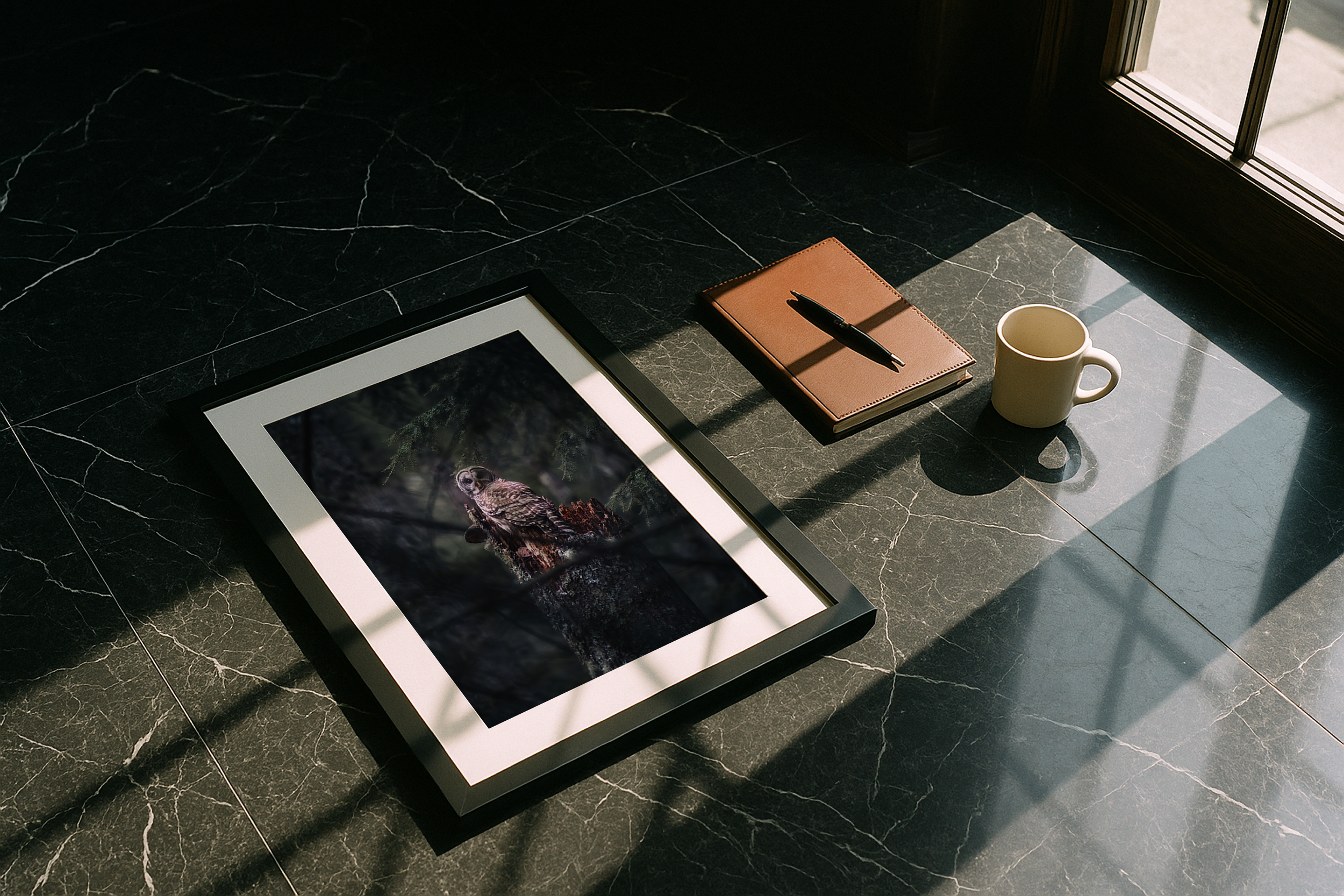 Framed Mockup - Owl in Forest.png