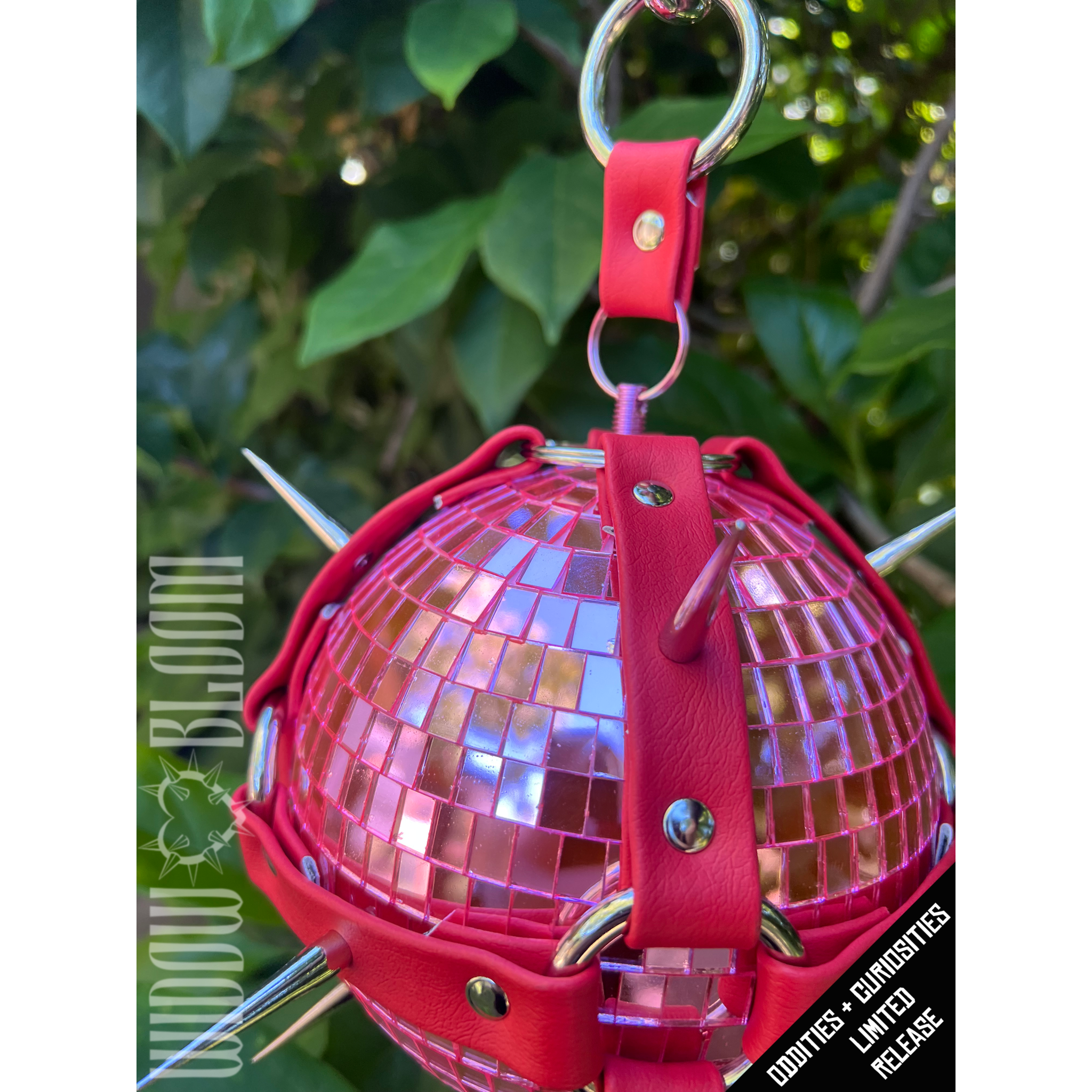Pink & Red Medium Disco Mace