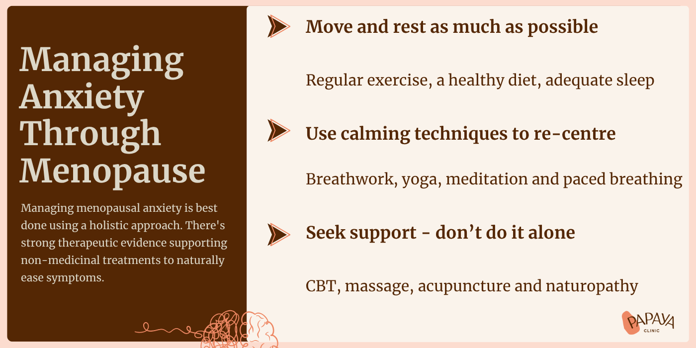 Managing anxiety through menopause