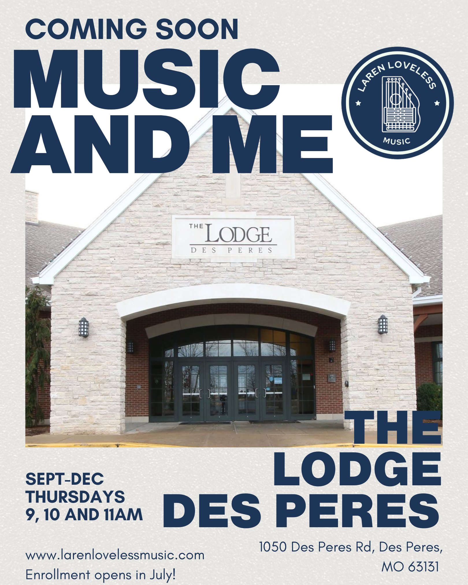 Music and Me at The Lodge Des Peres coming fall 2026