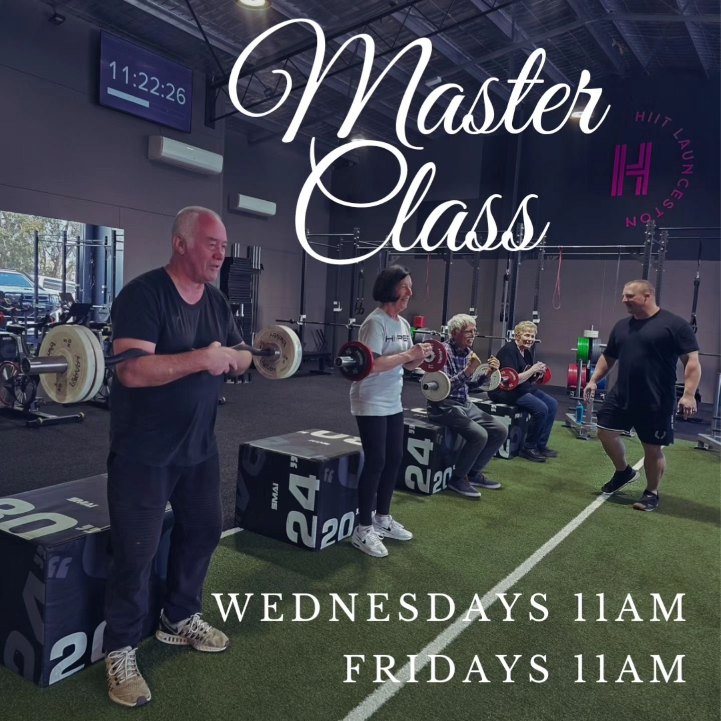 ✨️Master Class✨️

Specialised group training for masters of all abilities and experience levels, focusing on;

✅️Low Impact Strength Training
✅️Increased Mobility and Range of Motion
✅️Increasing Bone Density
✅️Improve Body &amp; Joint Resiliency
✅️I