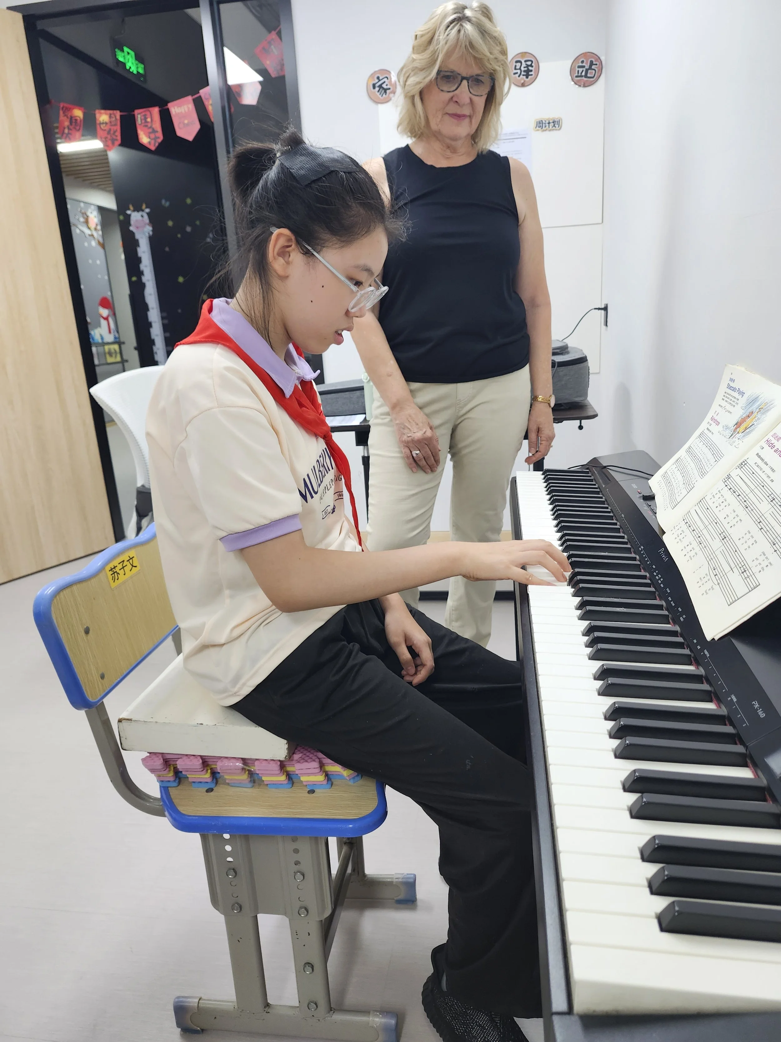 In Person Piano Lessons Special Needs School, Hubei, China