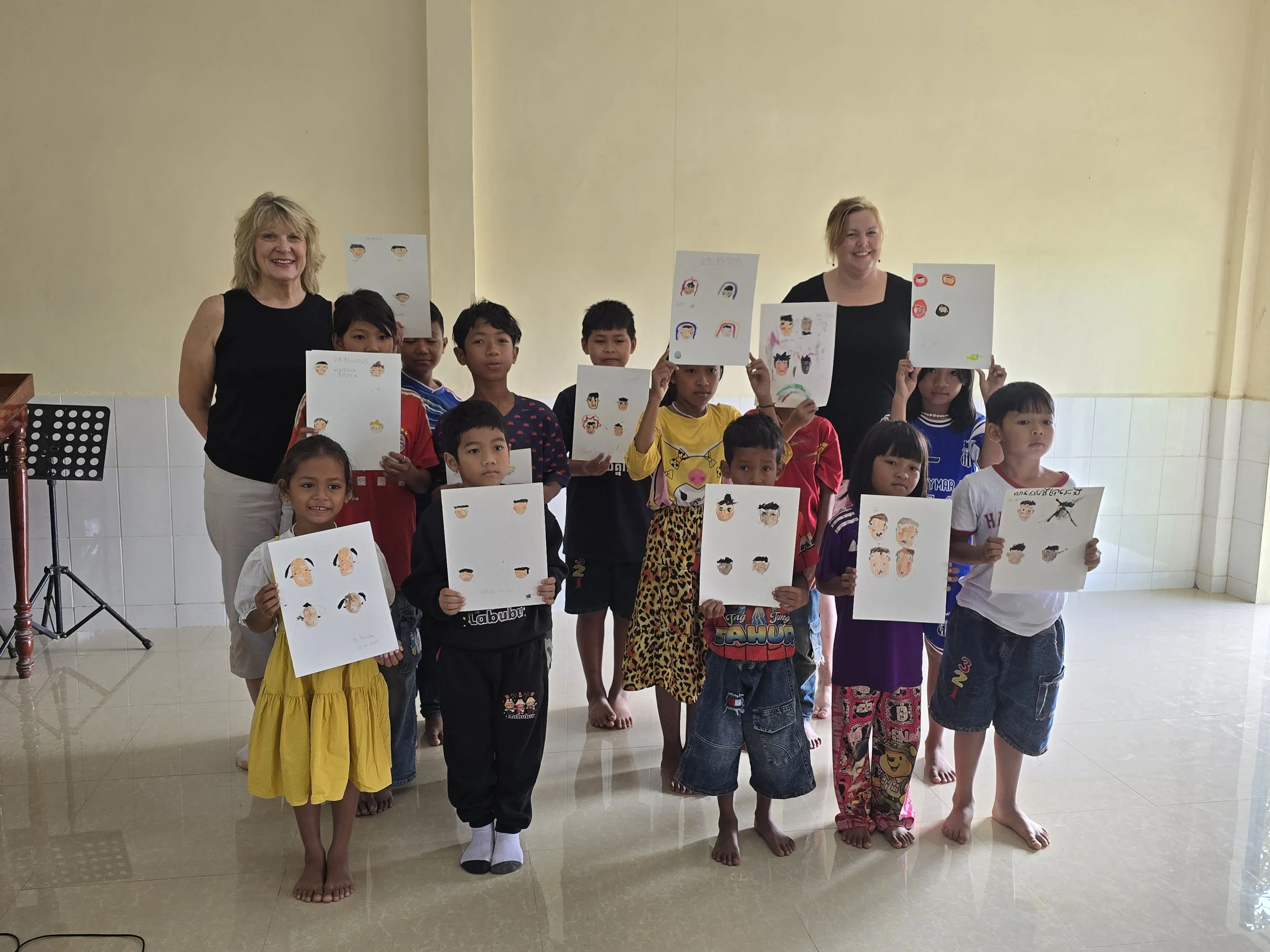 In Person Art Class Underserved Youth, Battambang, Cambodia