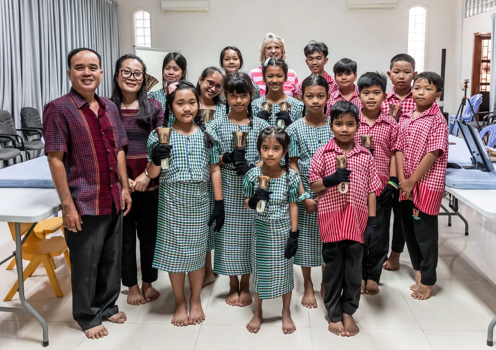3 OCTAVE SET HANDBELLS KIAA Foster Home, Cambodia