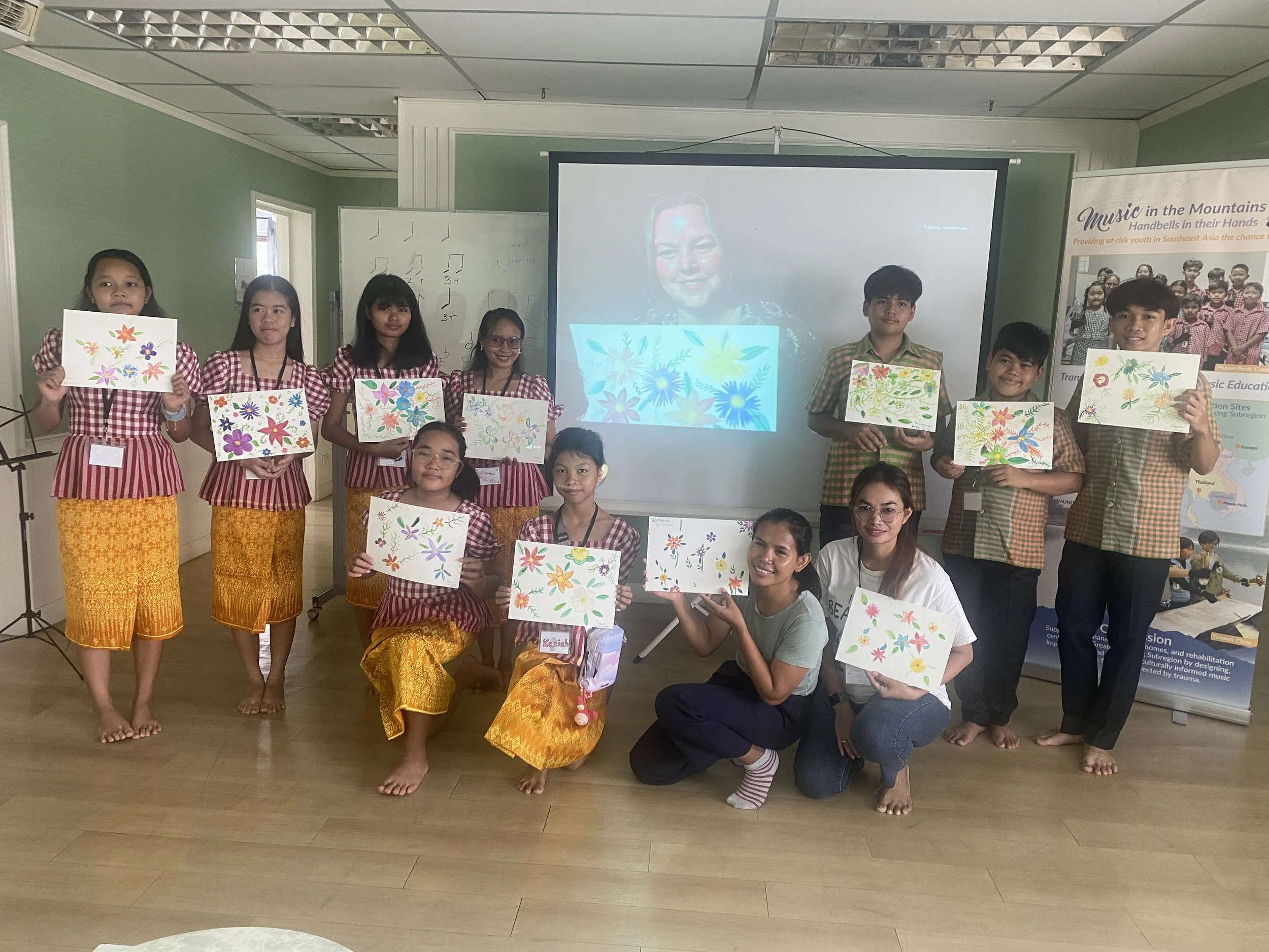 Virtual Art Classes KIAA Foster Home Students, Cambodia