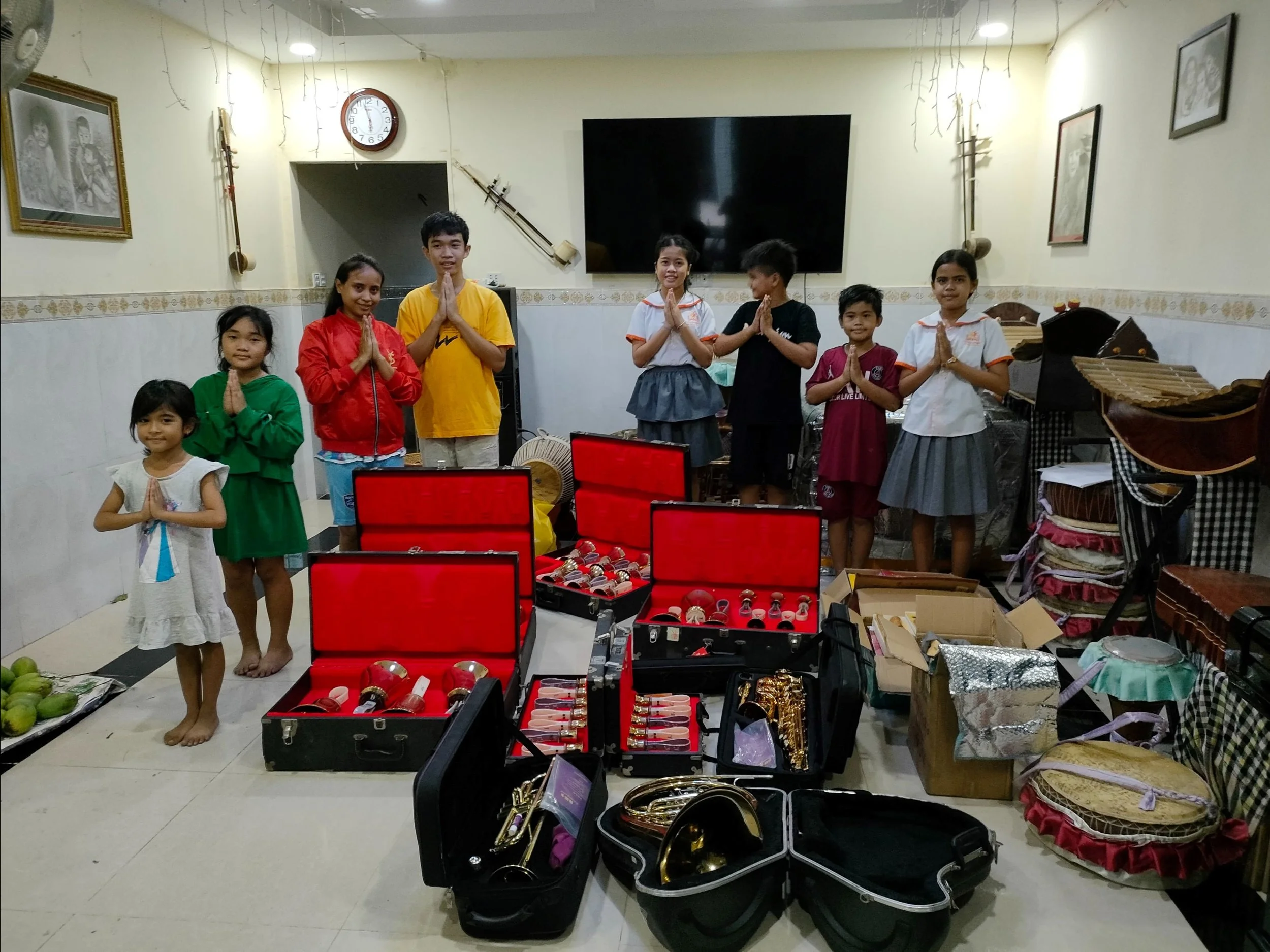BRASS & WOODWIND INSTRUMENTS KIAA Foster Home, Cambodia