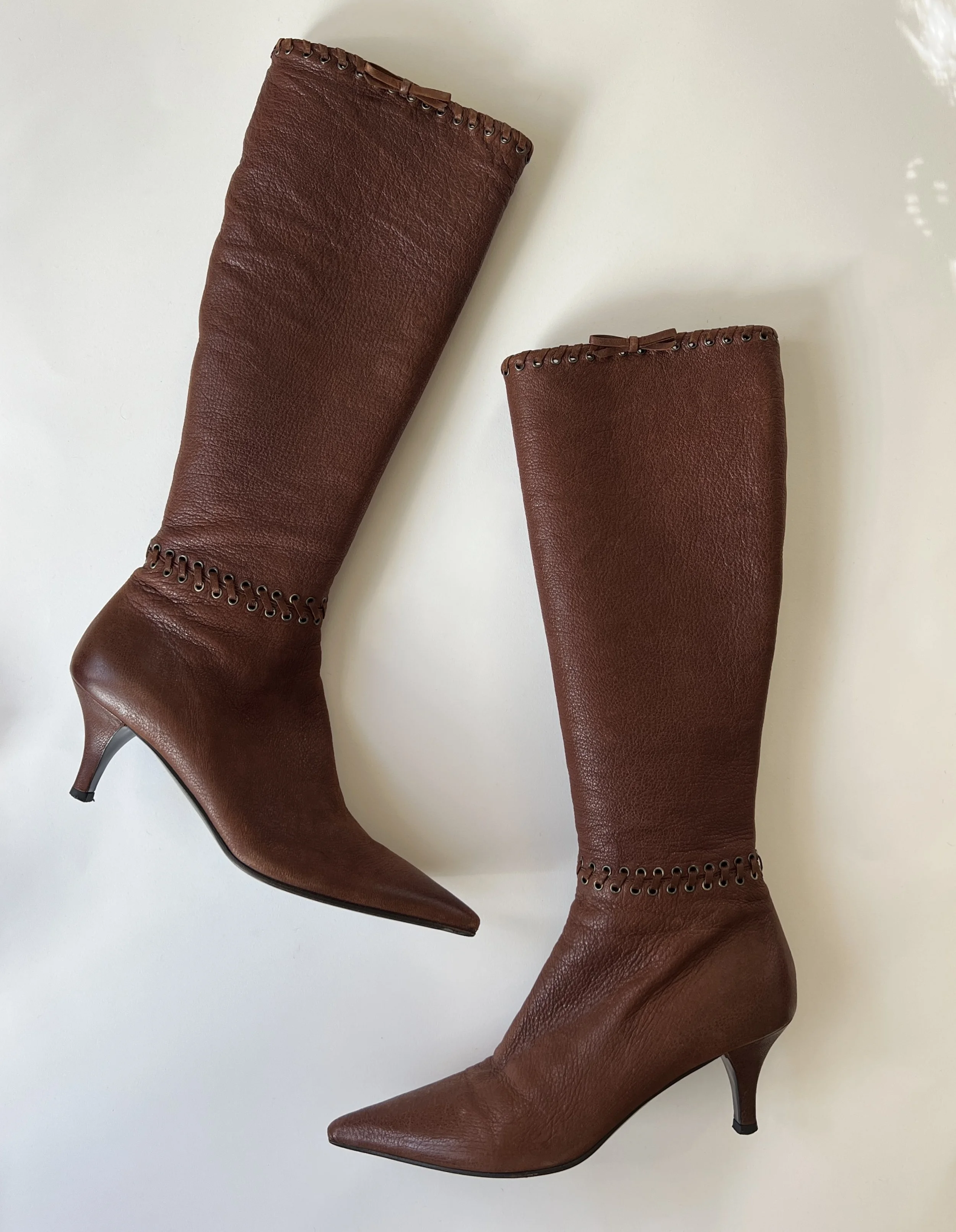 90's Prada Stitch Boots