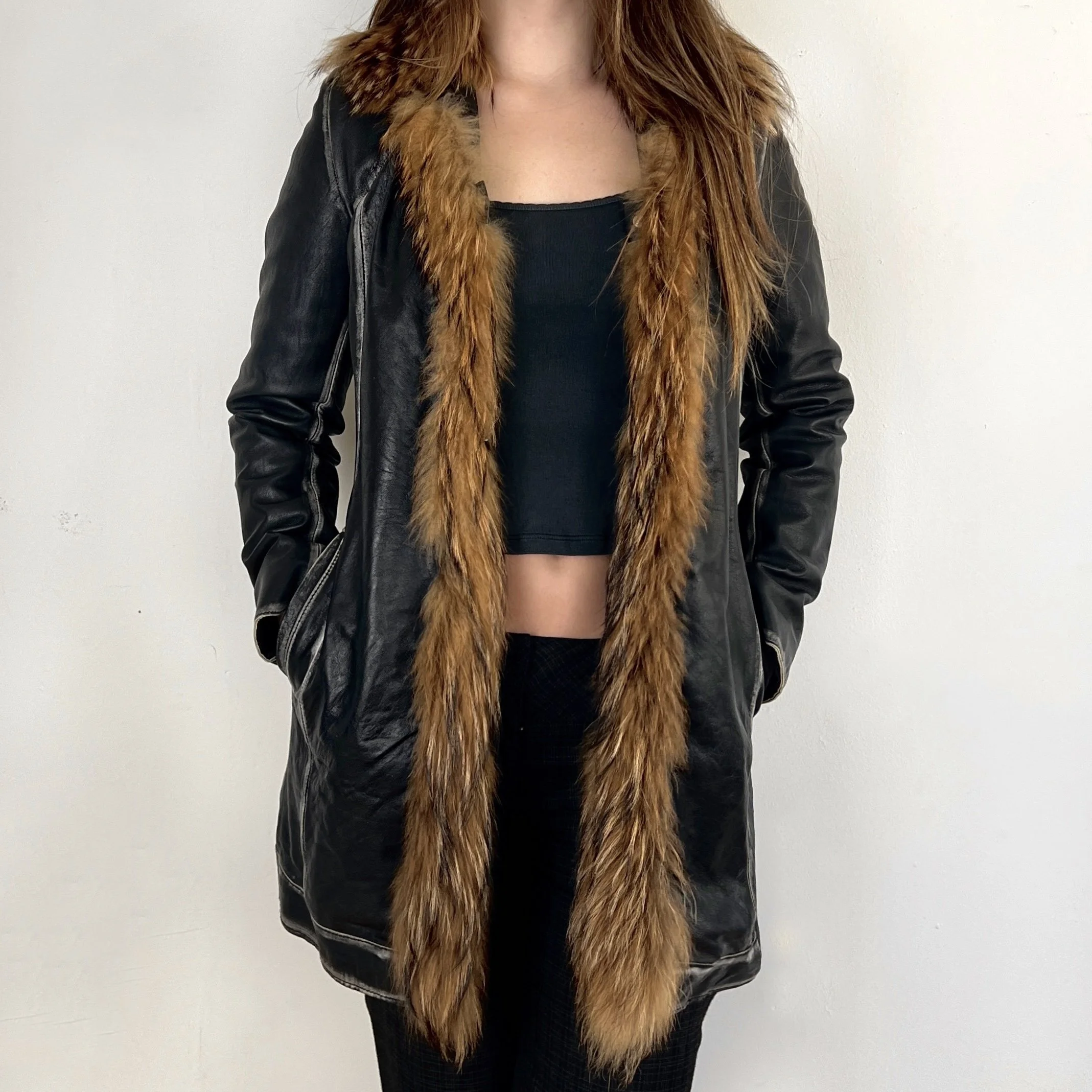 Italian Fur & Leather Coat