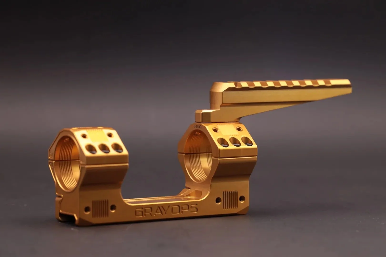Grayops Precision Scope Mount + Long Pic Rail - Limited Edition - Gold