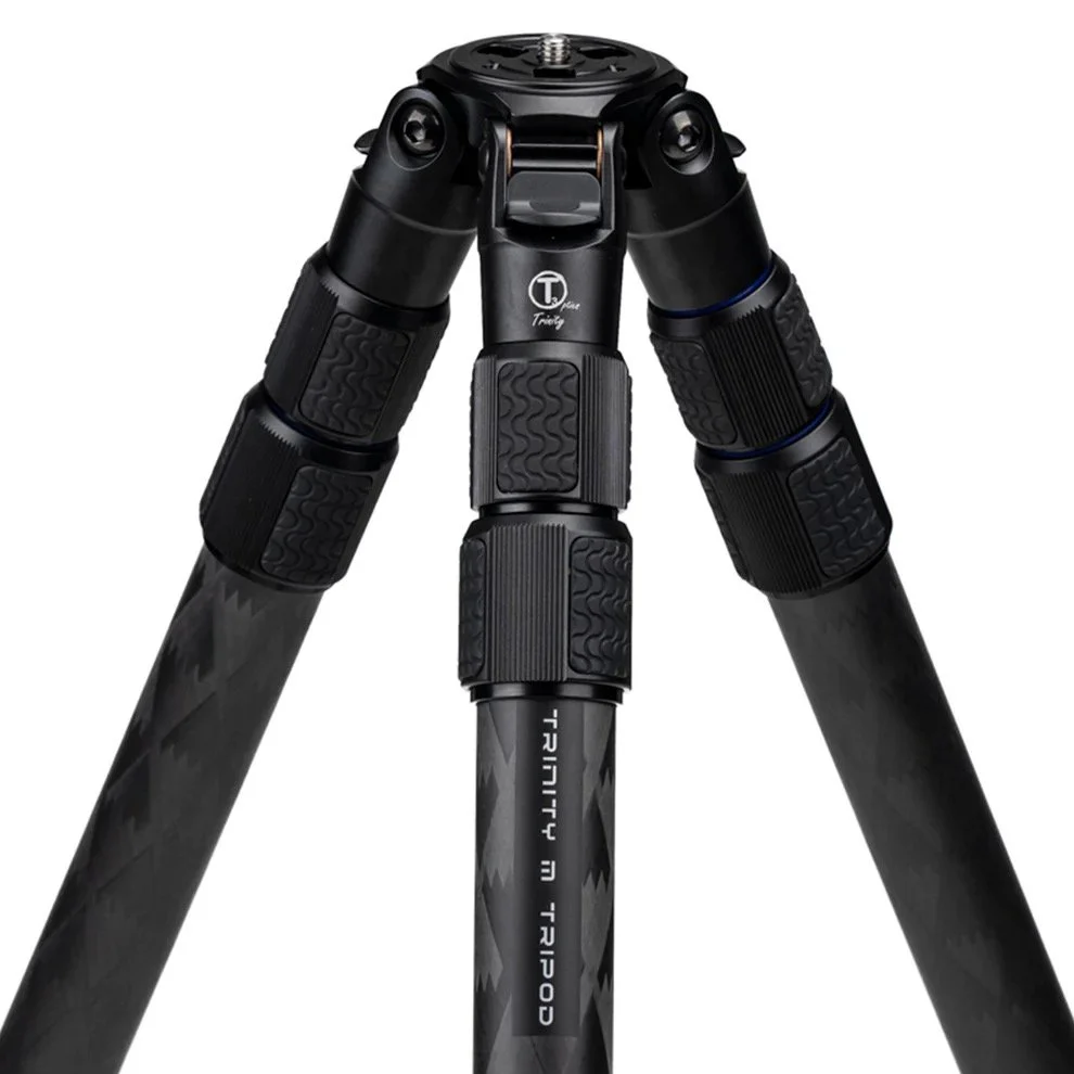 Trinity  M Tripod - Black Edition  by T3 Optics - Locking Apex Inverted 3 Section