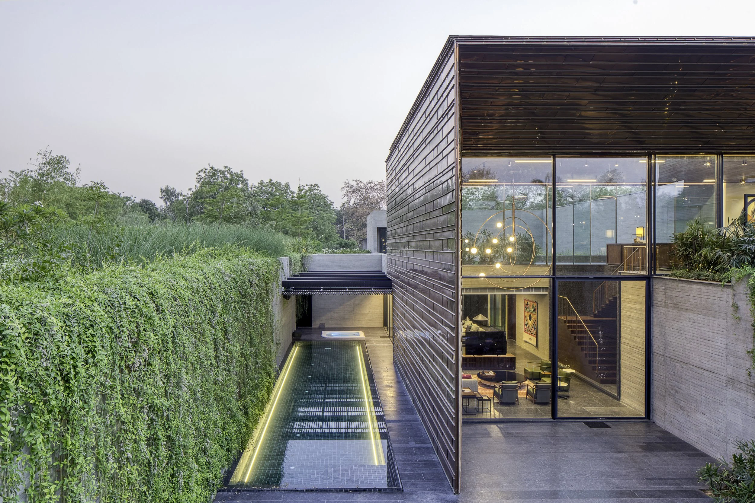 Tropical Indian Architects Copper House Spasm Design Architects