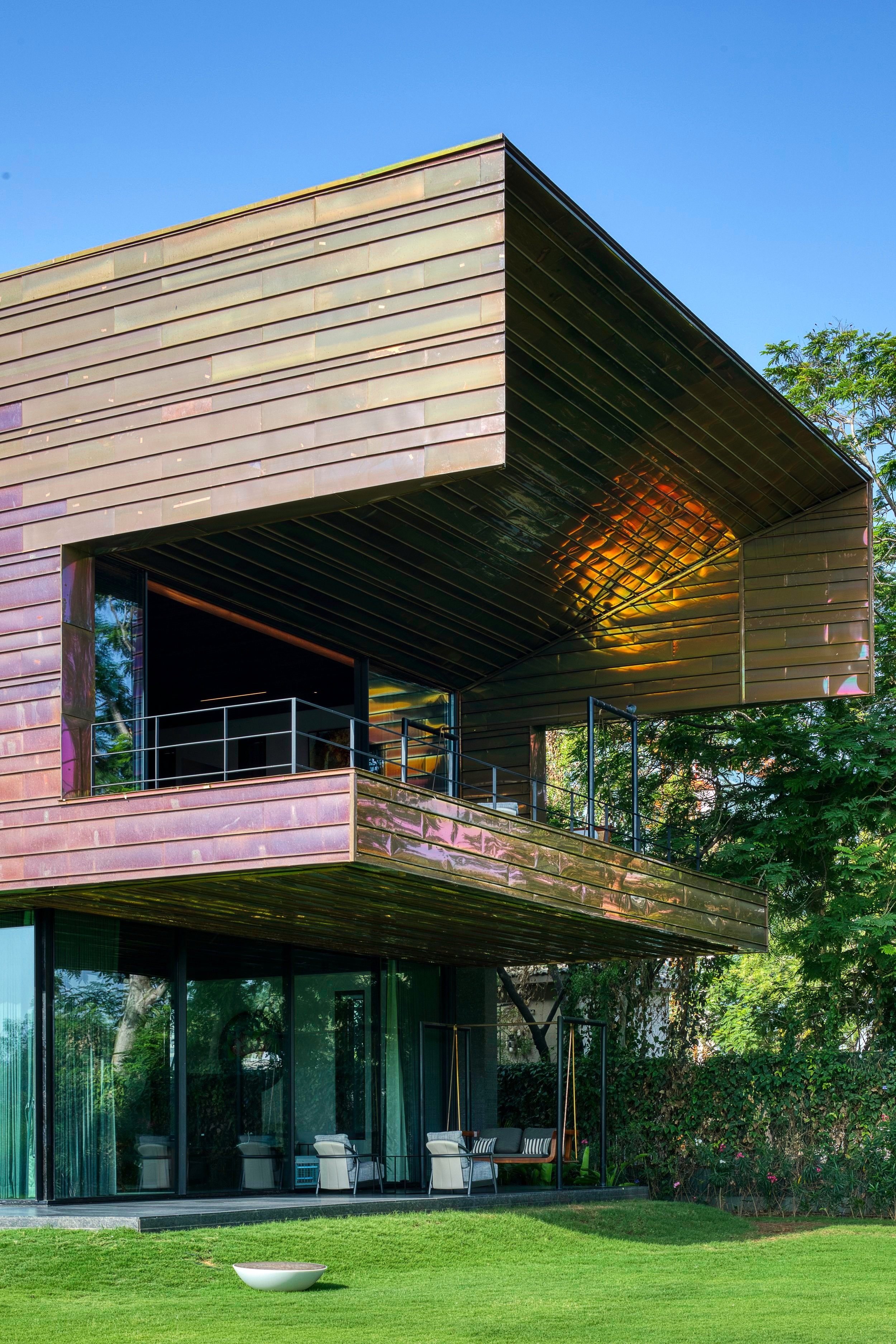 Tropical Indian Architects Copper House Spasm Design Architects