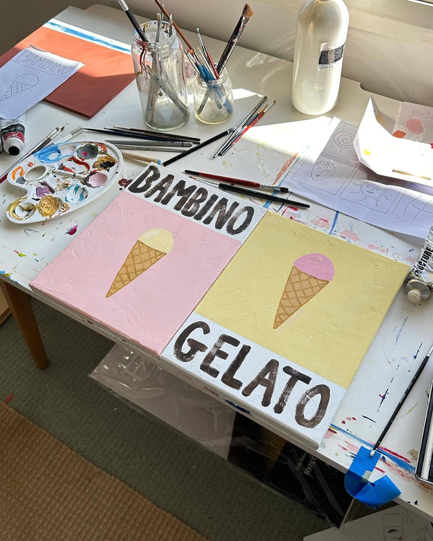 Bambino Gelato commission pieces heading to their new home 🍨🥹