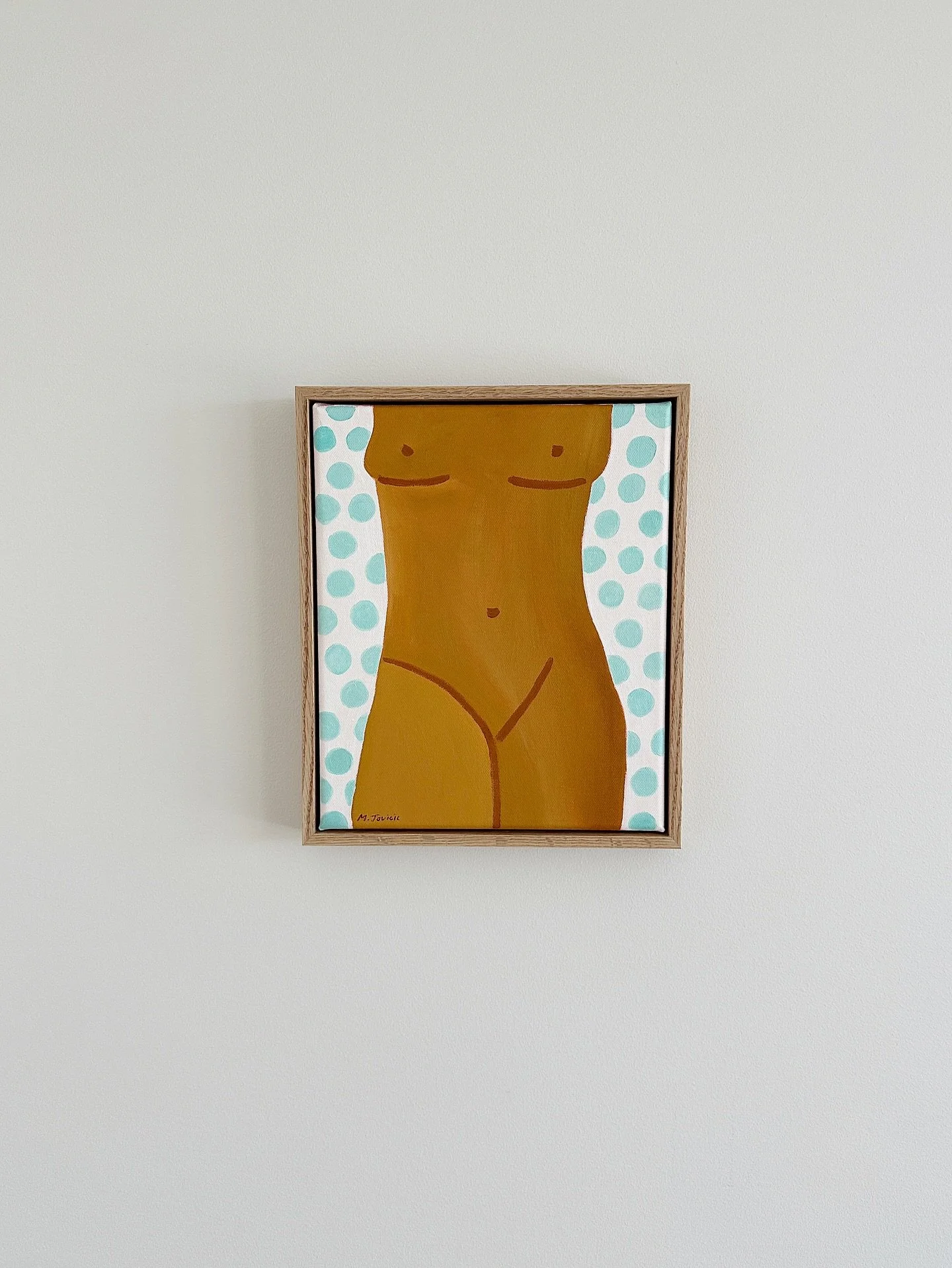 &ldquo;Polka Dotted Towel&rdquo; - Oil on canvas