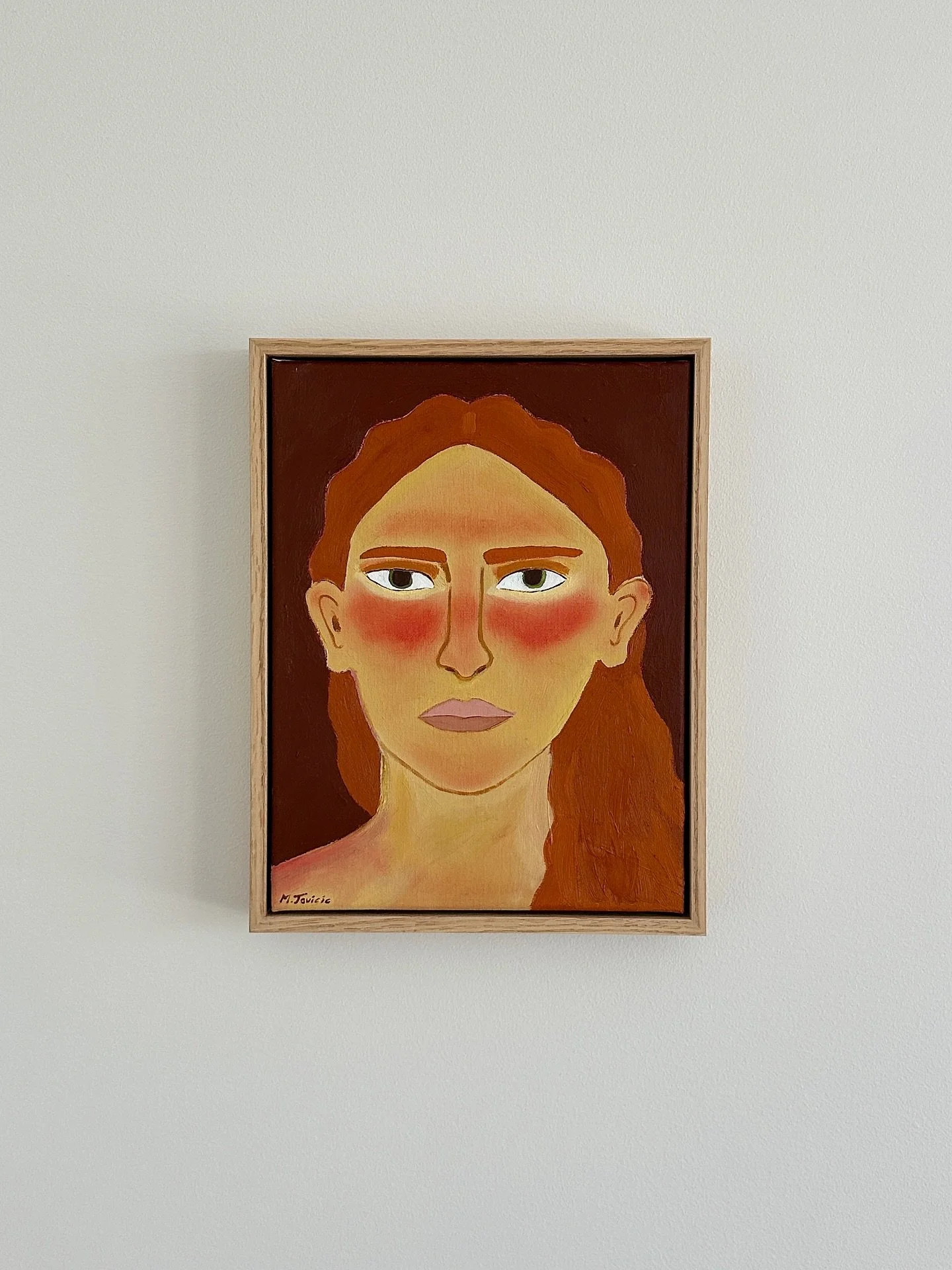 Sunblushed II - oil and acrylic on canvas