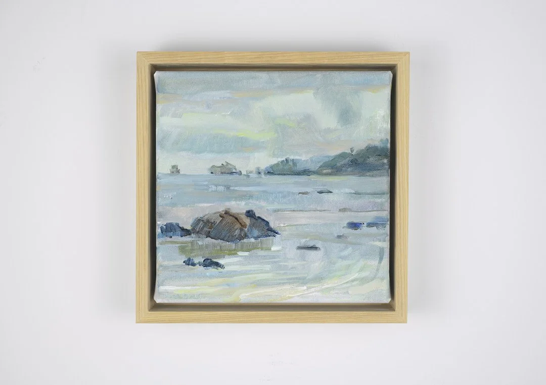 Evening light looking at Walky South, Acrylic on canvas, 20 x 20 cm, $350