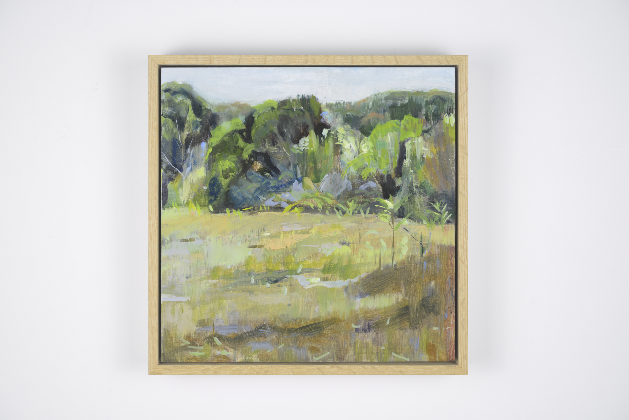 Foliage and ferns, Oil paint on wood panel, 30 x 30cm, $560