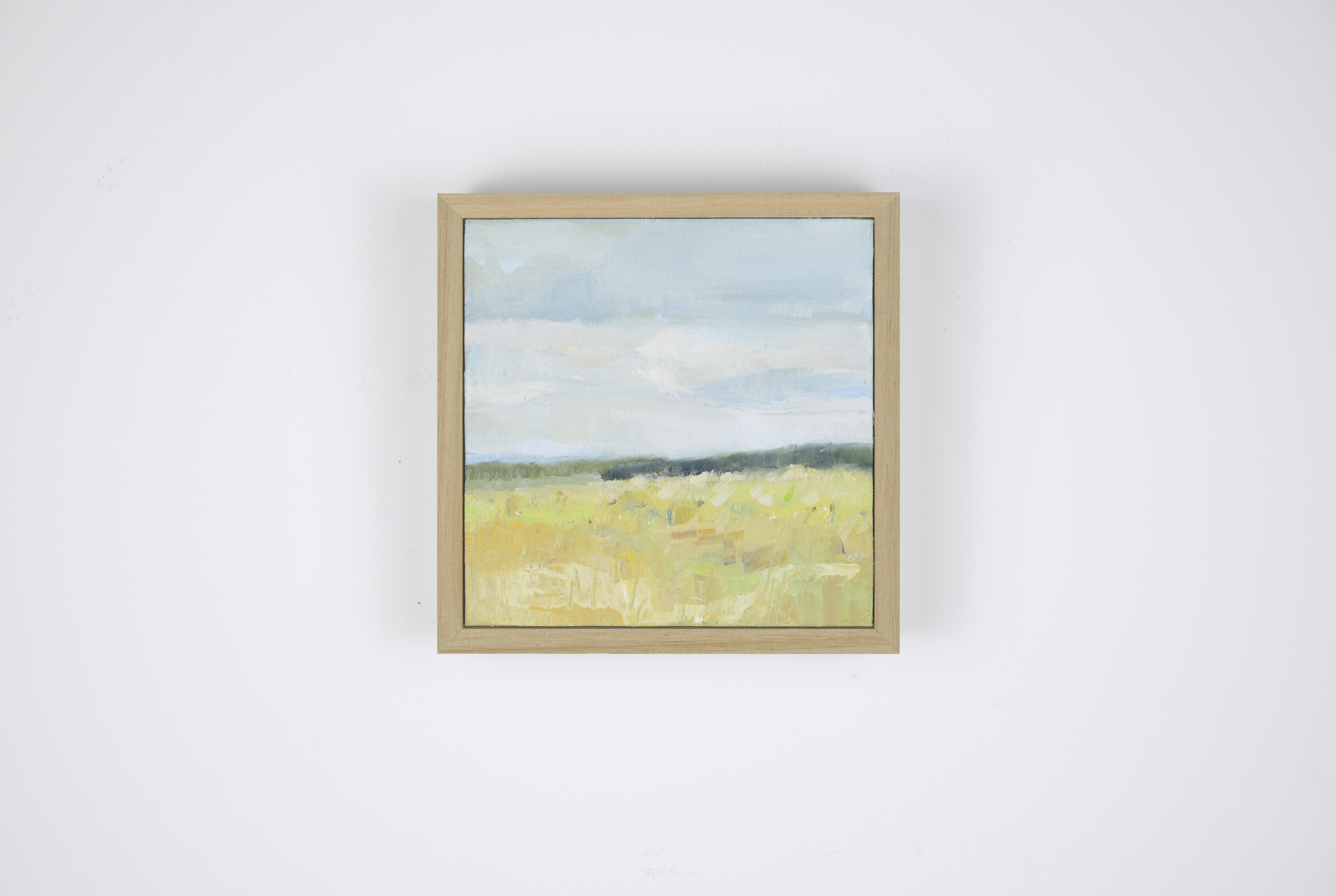Tree edges, Oil on linen board, 15 x 15cm, $270