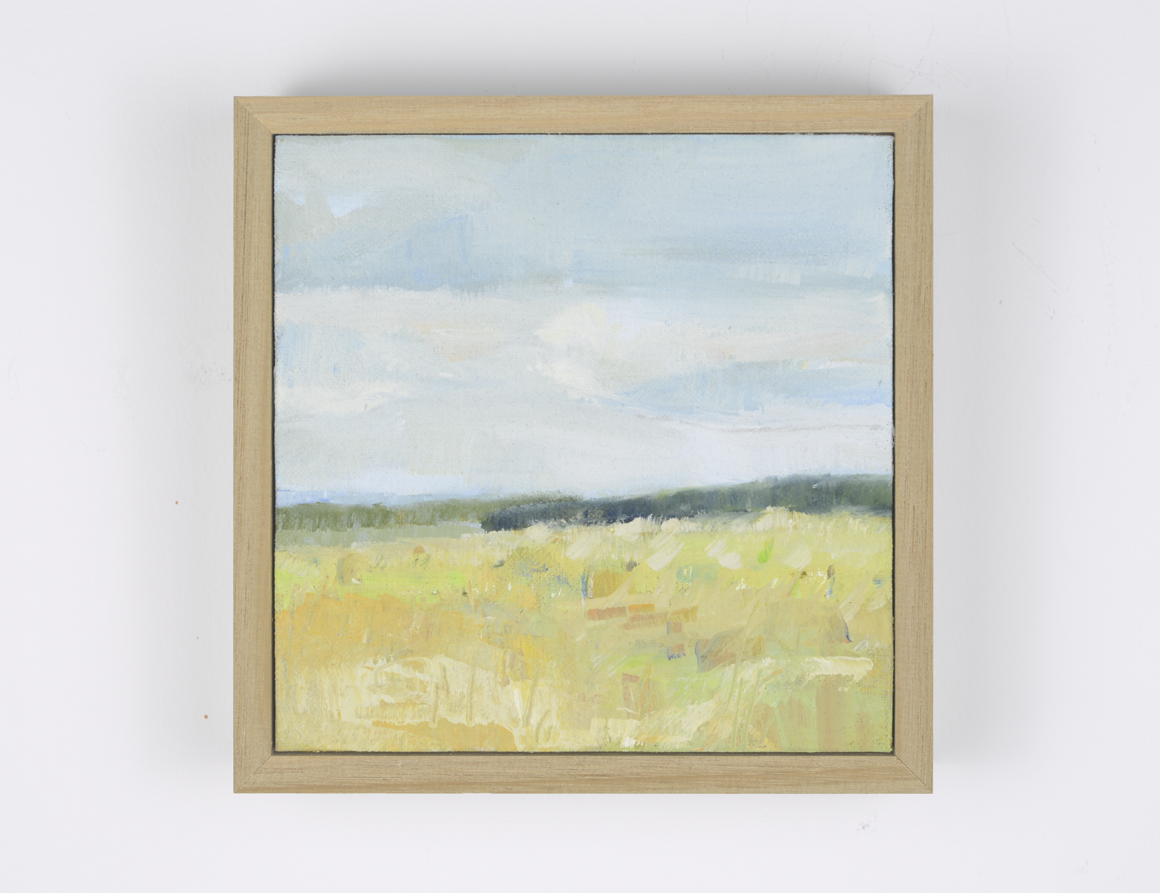 Tree edges, Oil on linen board, 15 x 15cm, $270