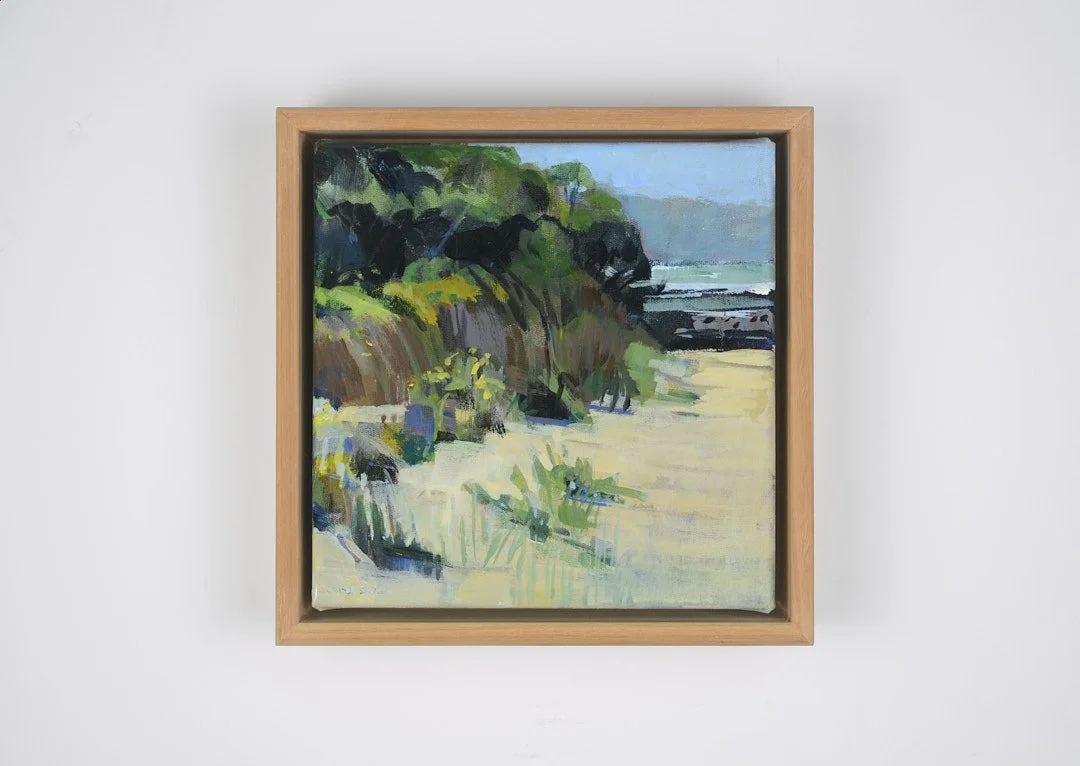 Coastal foliage forms, Acrylic on canvas, 20 x 20cm, $350