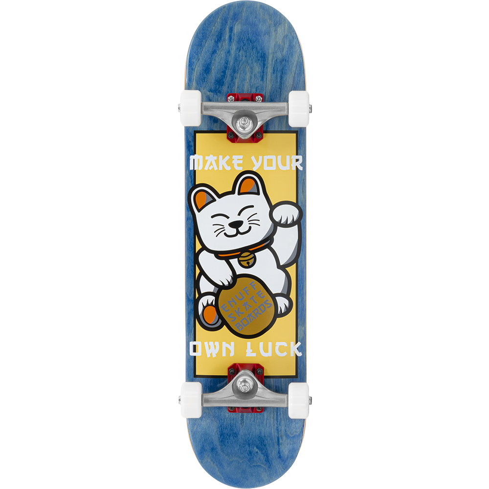ENU4050 Lucky Cat Mini Complete Skateboard Blue Graphic Main.png
