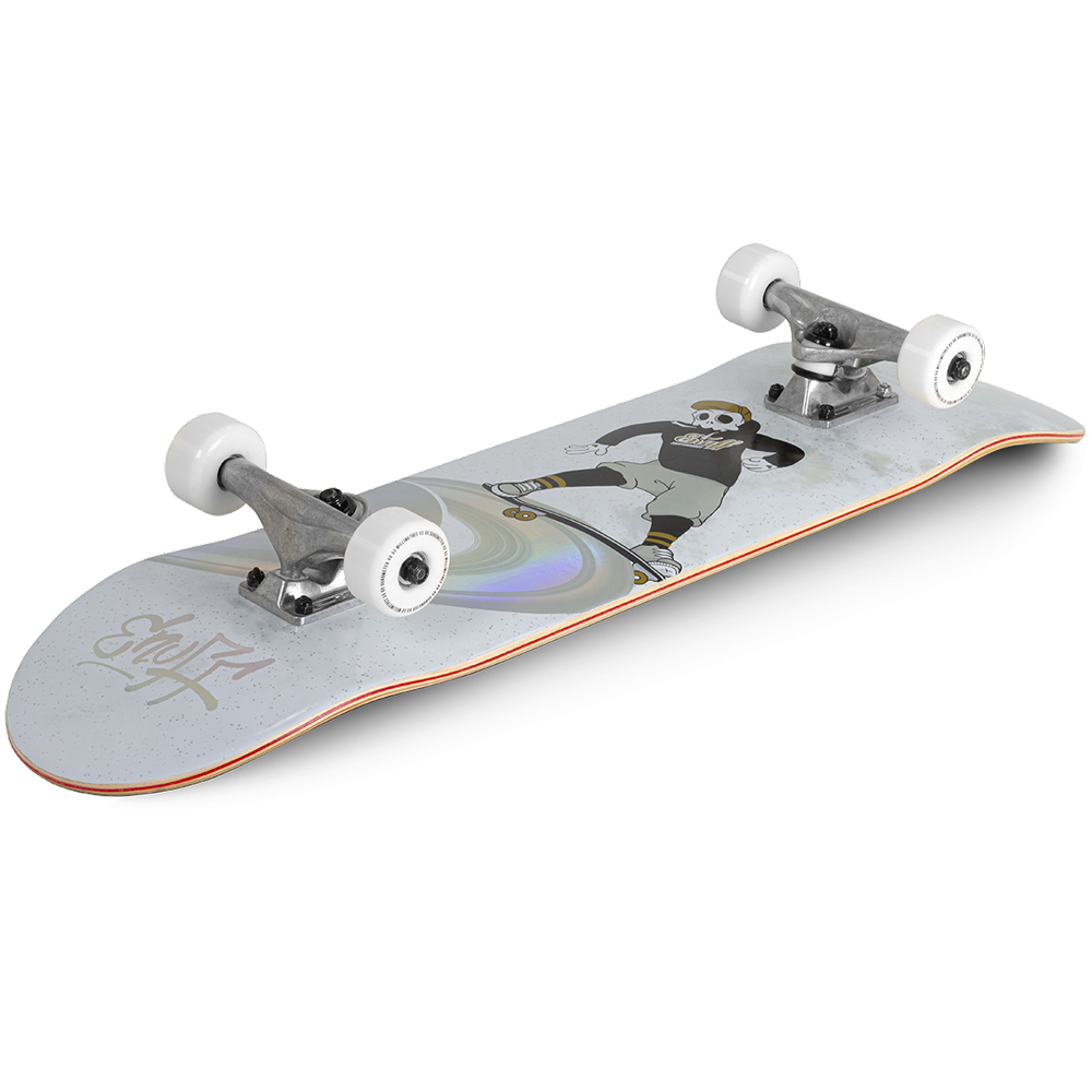 ENU2110 ENU2160 Enuff Skateboards Skully Hologram Complete White Angle Graphic.png