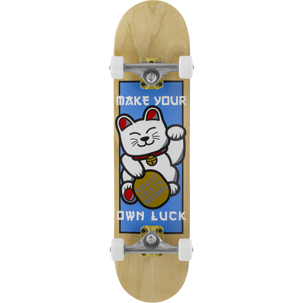 ENU4010 Lucky Cat Complete Skateboard Natural Graphic Main.png