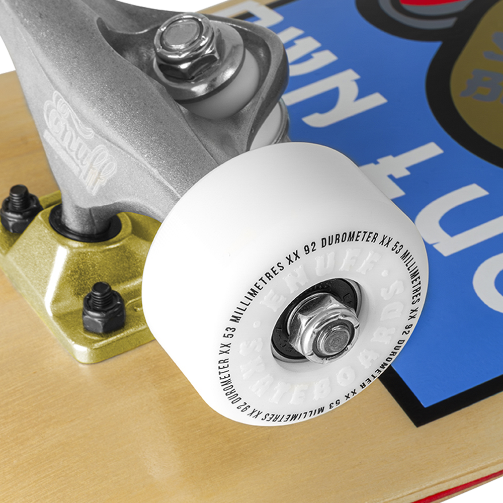 ENU4010 Lucky Cat Complete Skateboard Natural Wheel Detail.png