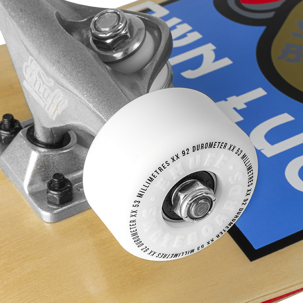 ENU4050 Lucky Cat Mini Complete Skateboard Natural Wheel Detail.png