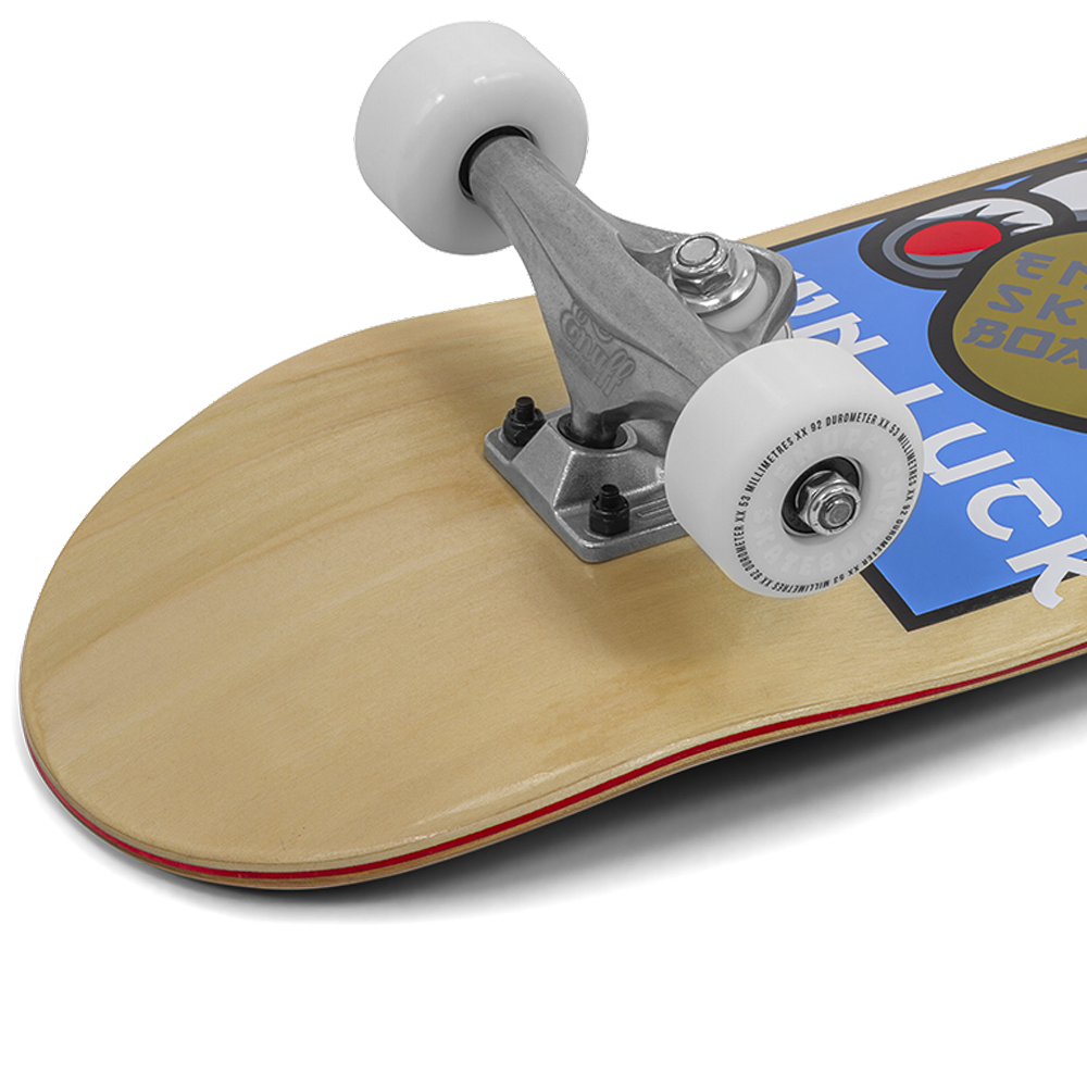 ENU4050 Lucky Cat Mini Complete Skateboard Natural Rear Angle Detail.png