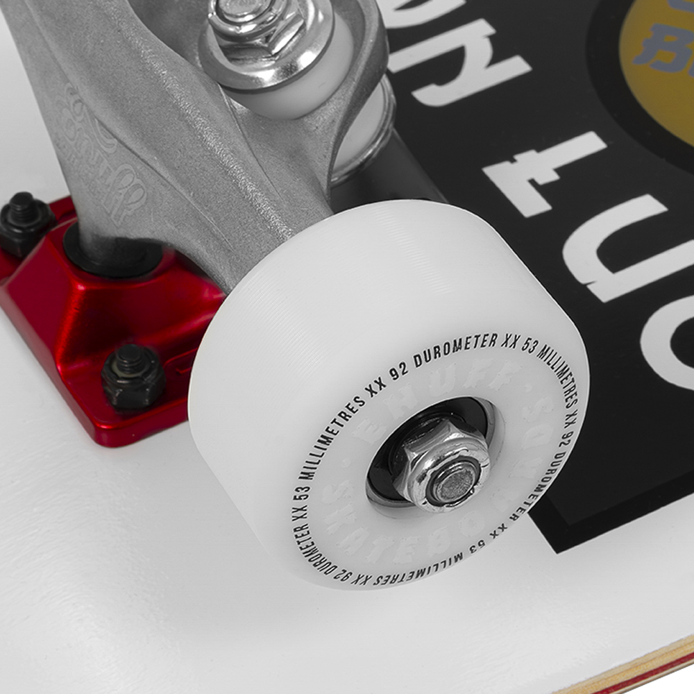 ENU4010 Lucky Cat Complete Skateboard White Wheel Detail.png