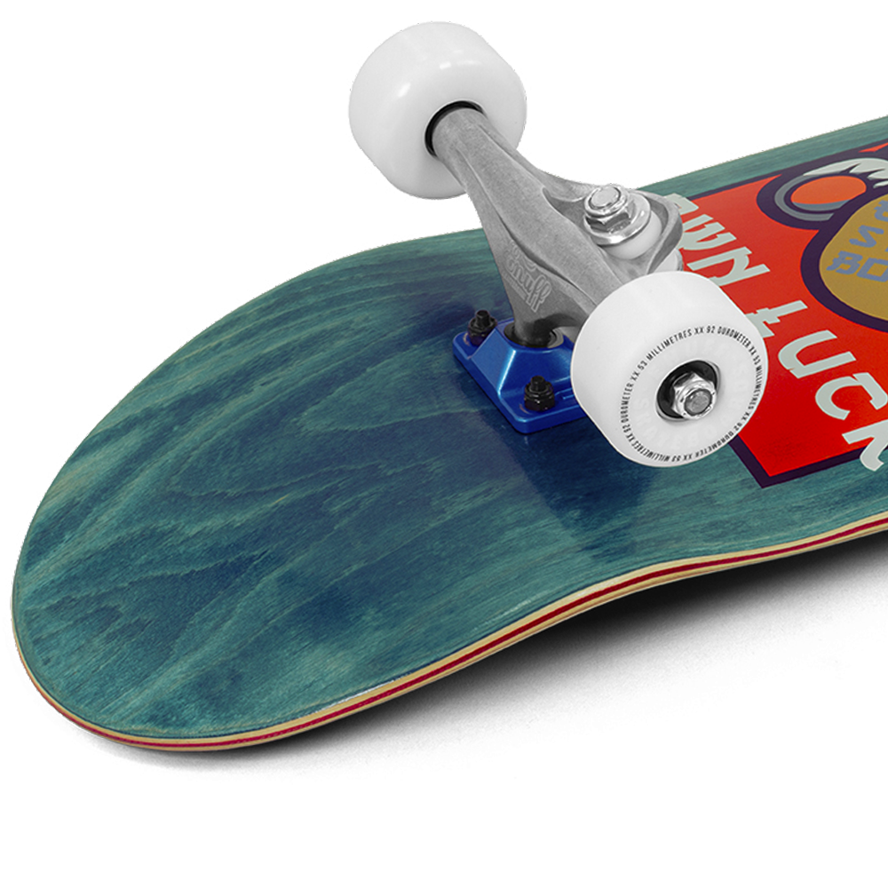 ENU4010 Lucky Cat Complete Skateboard Green Rear Angle Detail.png