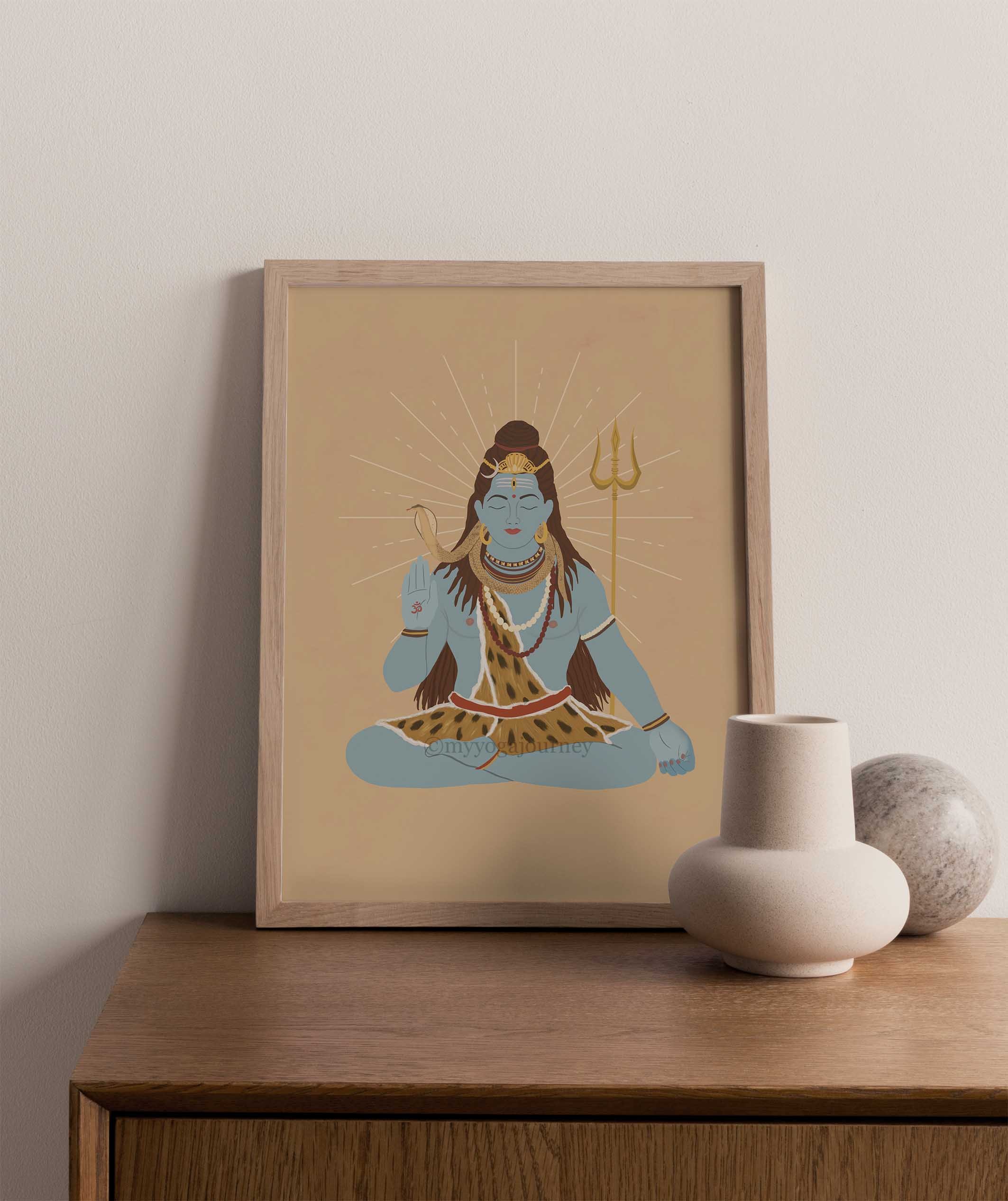shiva art print