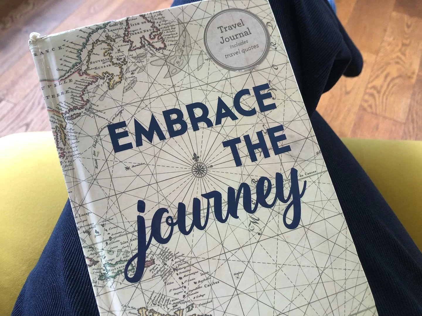 I&rsquo;m just about to do some free writing to download my thoughts, ahead of some coaching for myself with the lovely @juliaseidelcoaching next week. 

I found the book unused in a drawer- clearly it&rsquo;s designed as a travel journal but as I lo